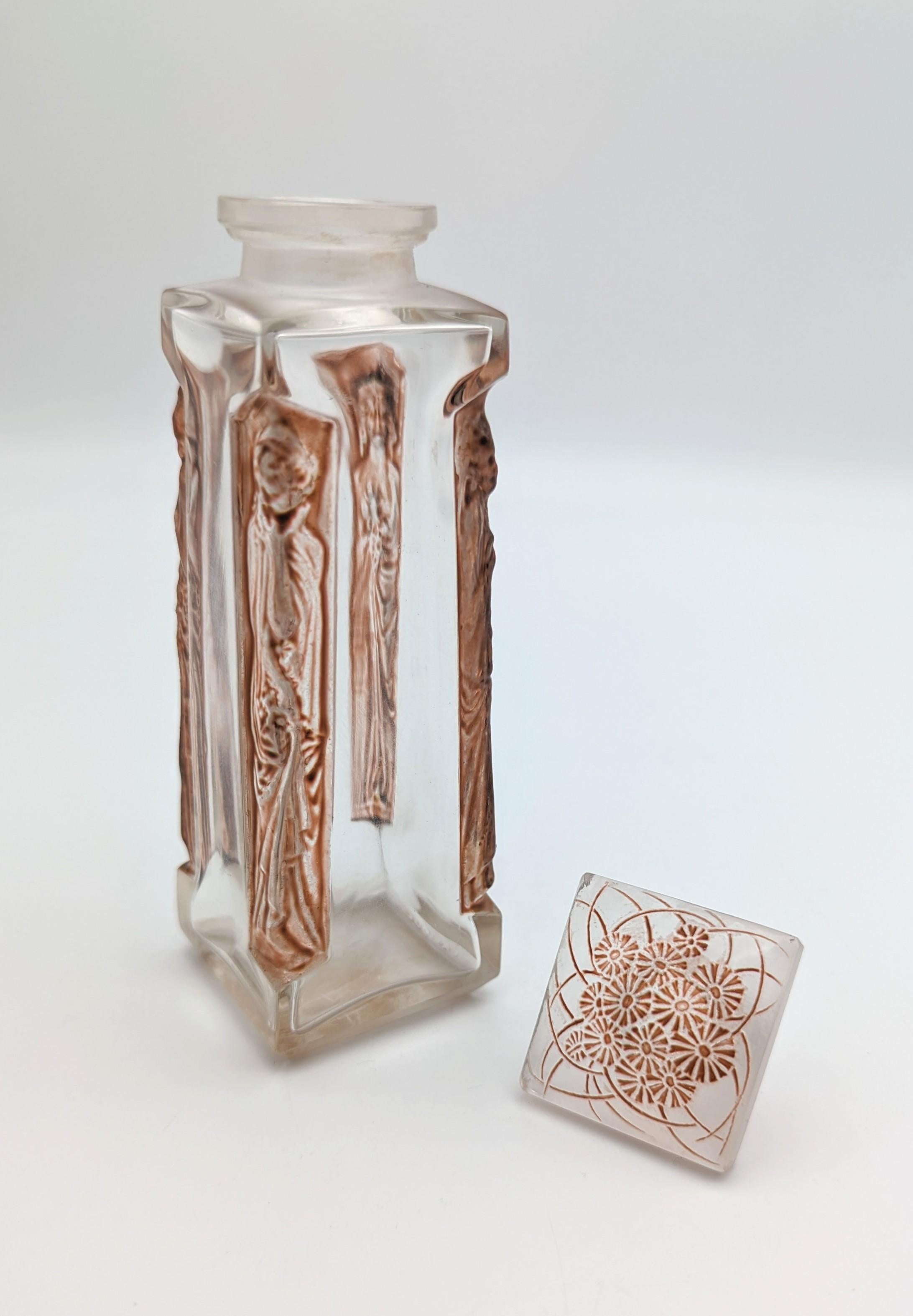 René Lalique un primer frasco de perfume de cristal 
