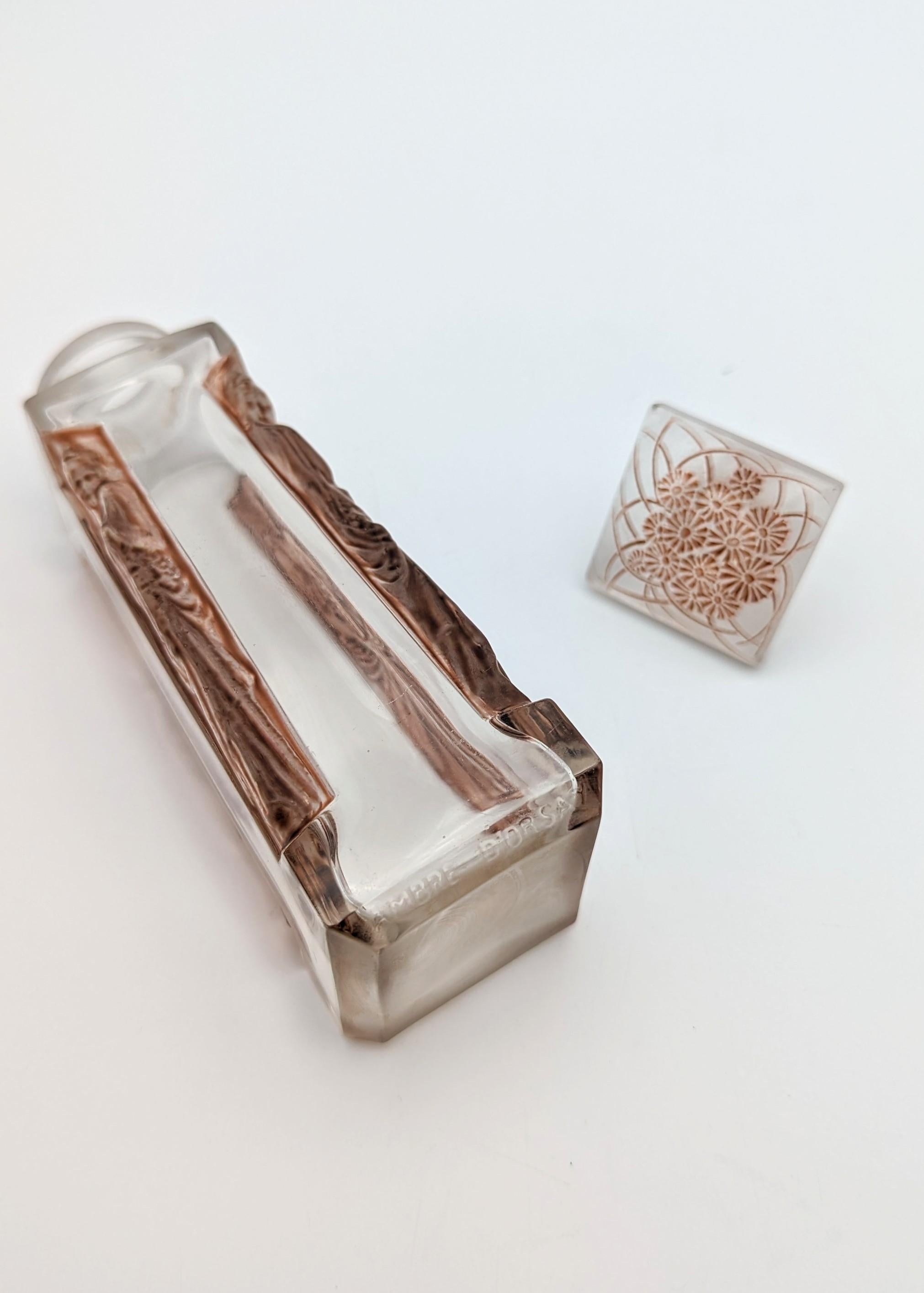 René Lalique un primer frasco de perfume de cristal 