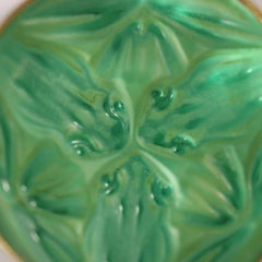 Rene Lalique Glass Grenouilles (Frogs) Brooch