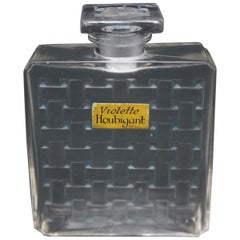 Rene Lalique Glass 
Houbigant, Violette
 Perfume Bottle