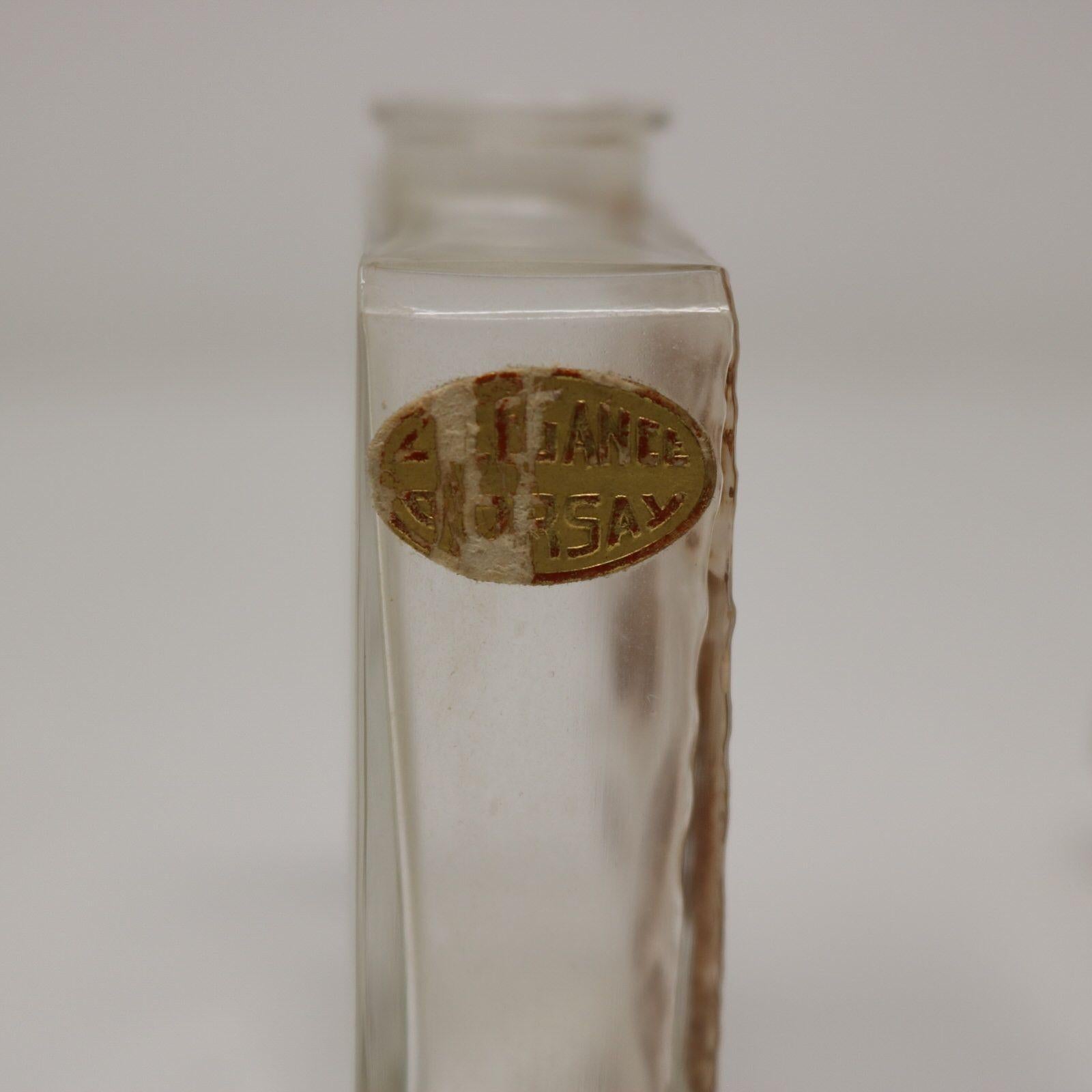 Rene Lalique Glass L'elegance Perfume Bottle 6