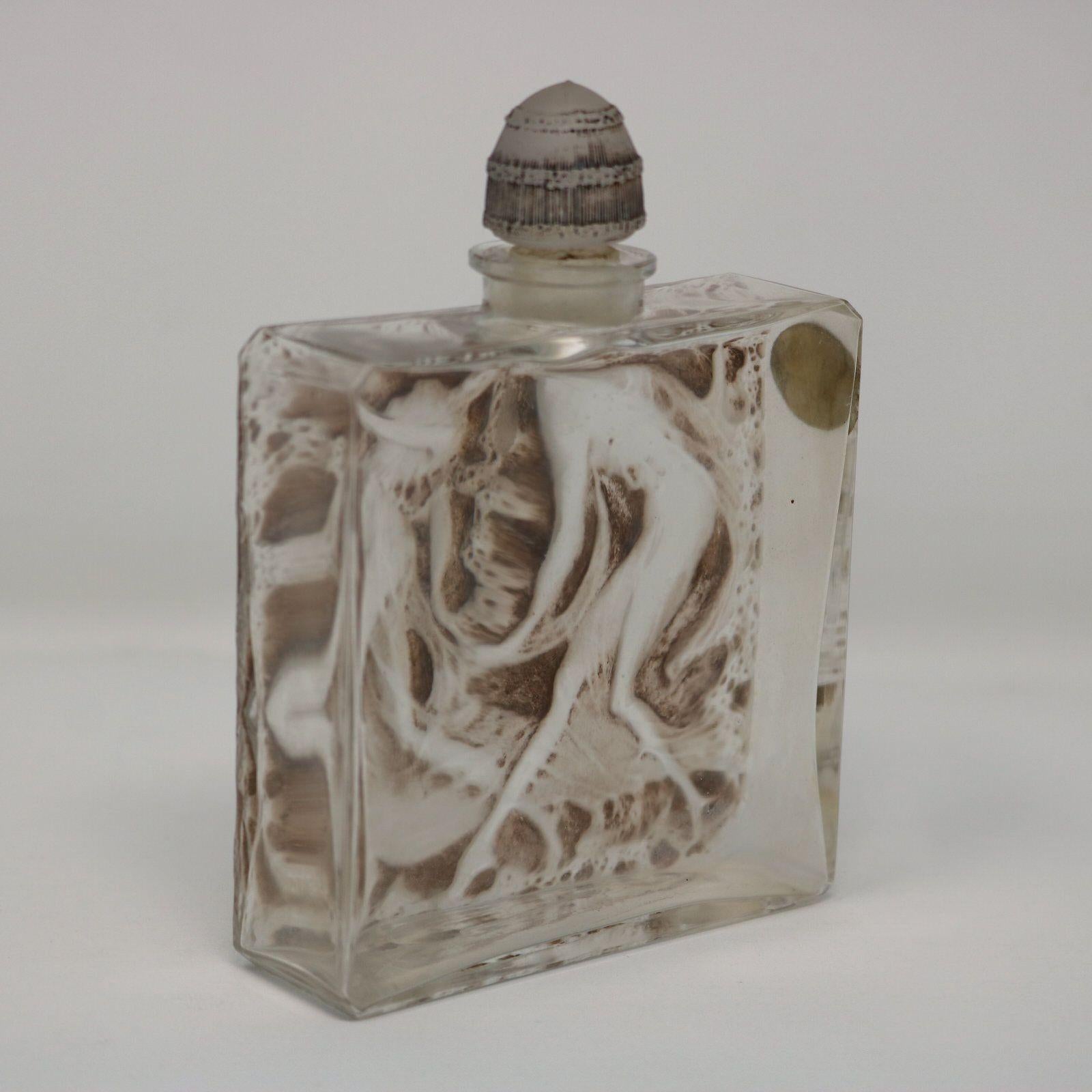 Art Nouveau Rene Lalique Glass L'elegance Perfume Bottle