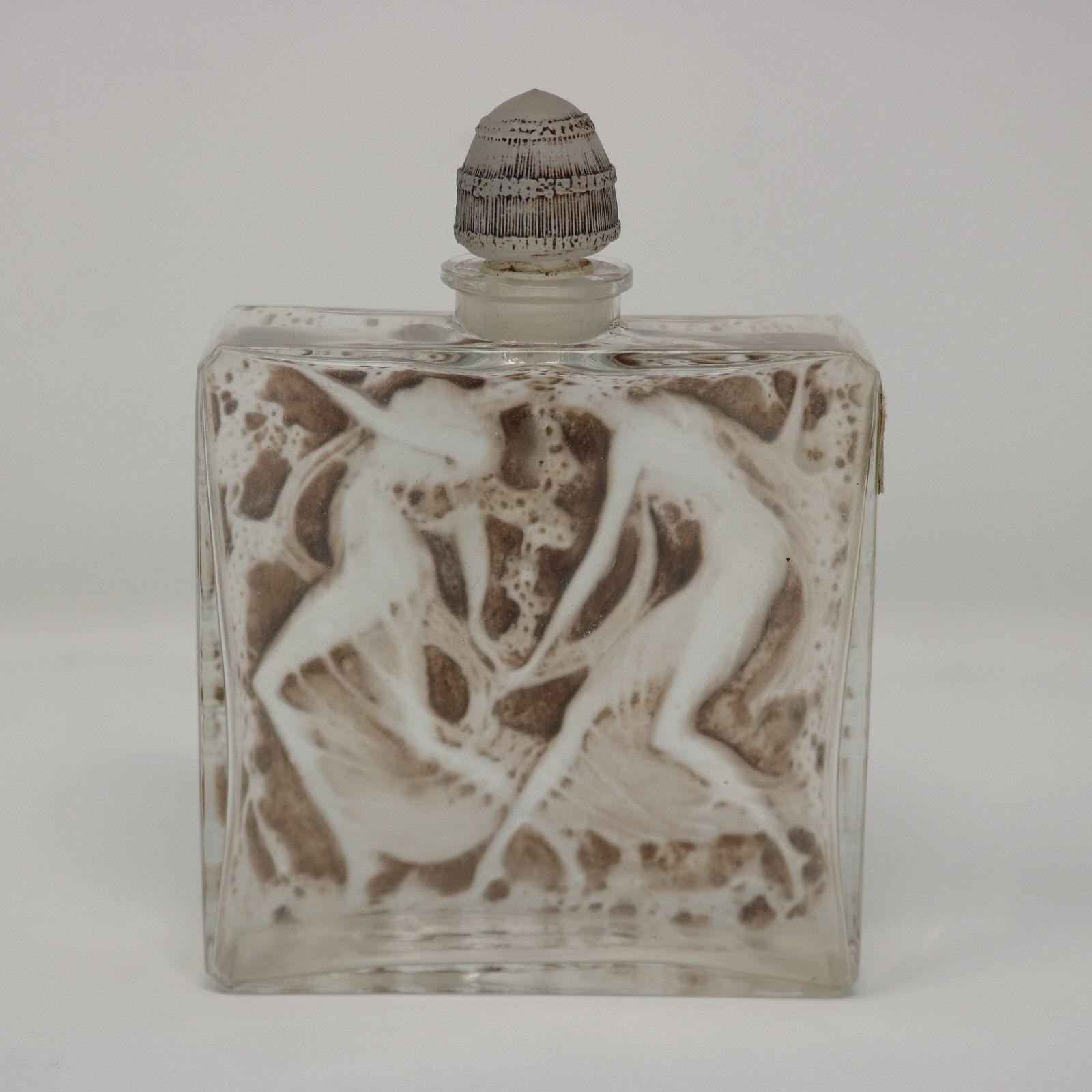 French Rene Lalique Glass L'elegance Perfume Bottle