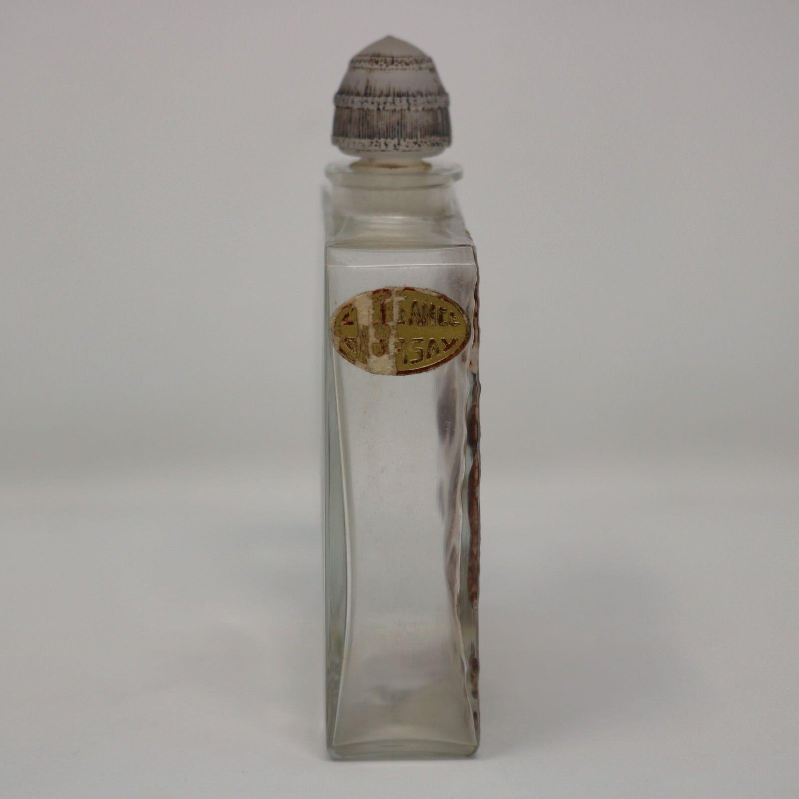 Early 20th Century Rene Lalique Glass L'elegance Perfume Bottle