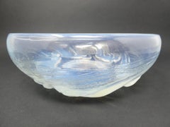 Rene Lalique Glass Opalescent Ondines Bowl