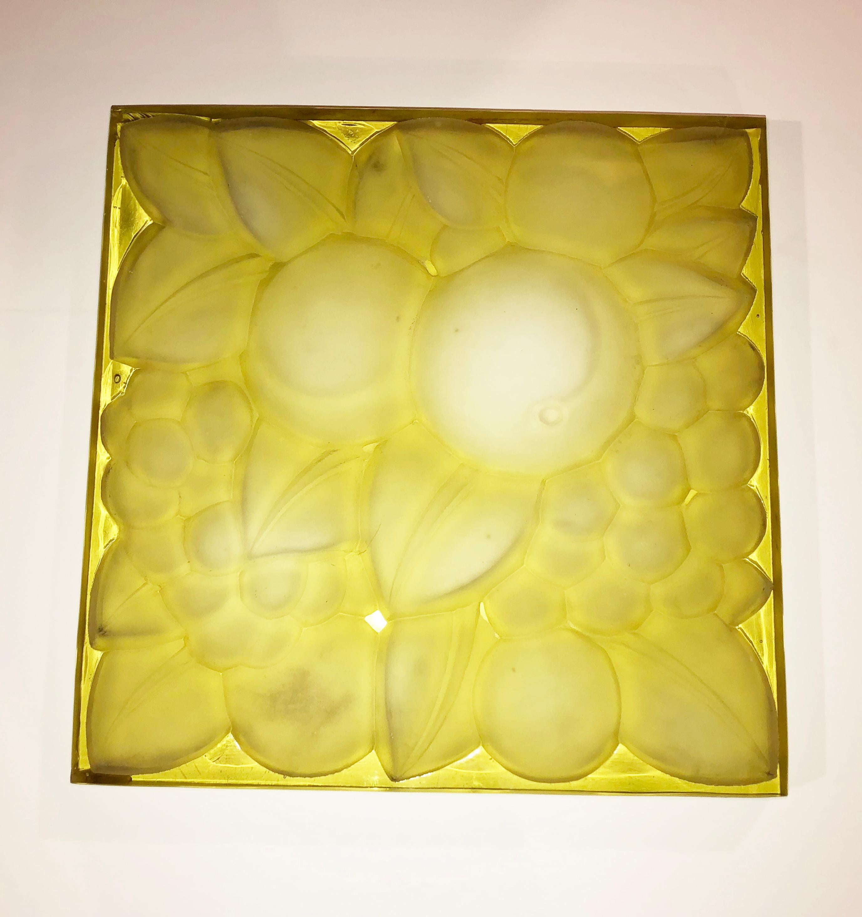 Art Deco Rene Lalique Glass Panel 