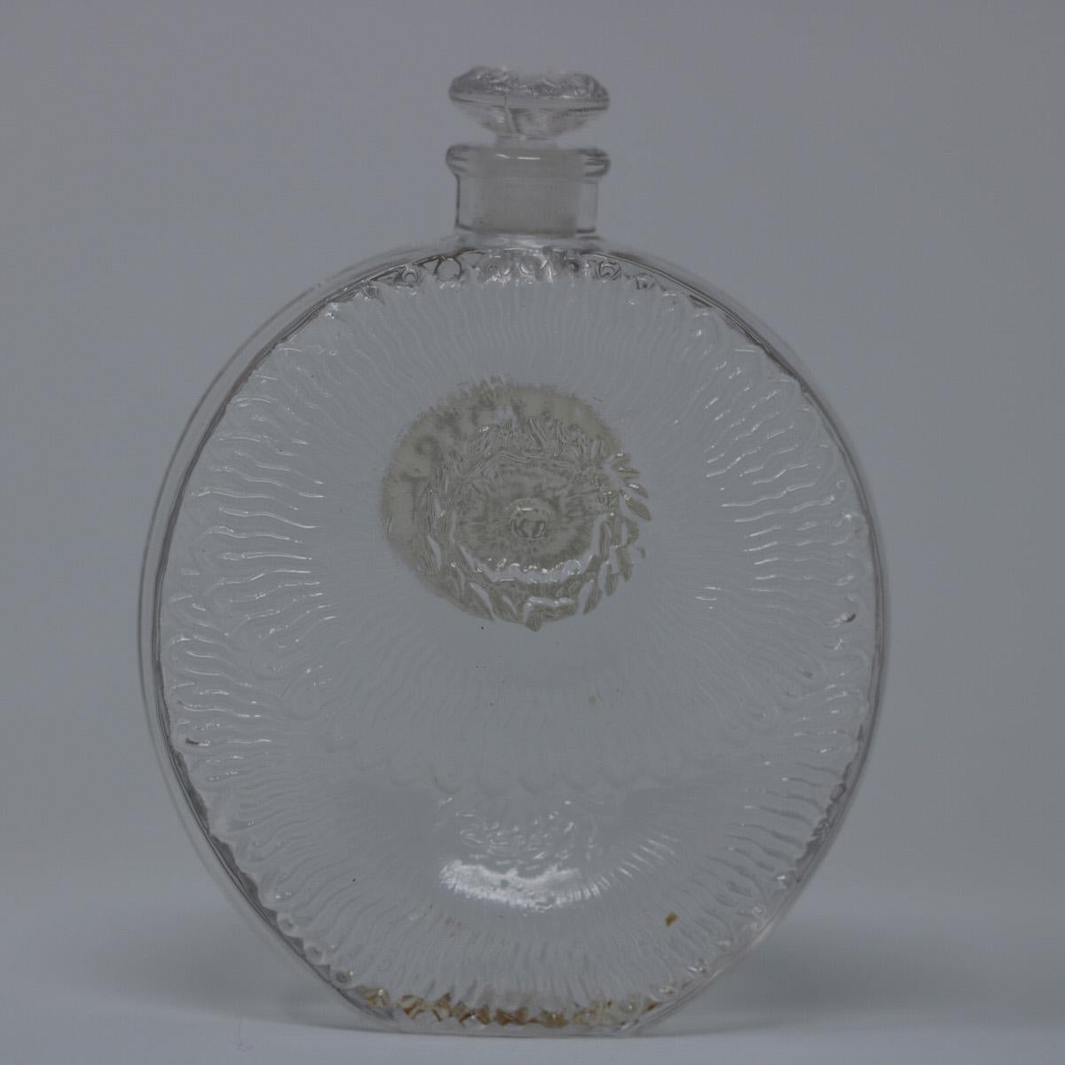 René Lalique Glass Pavots D'Argent Perfume Bottle 3