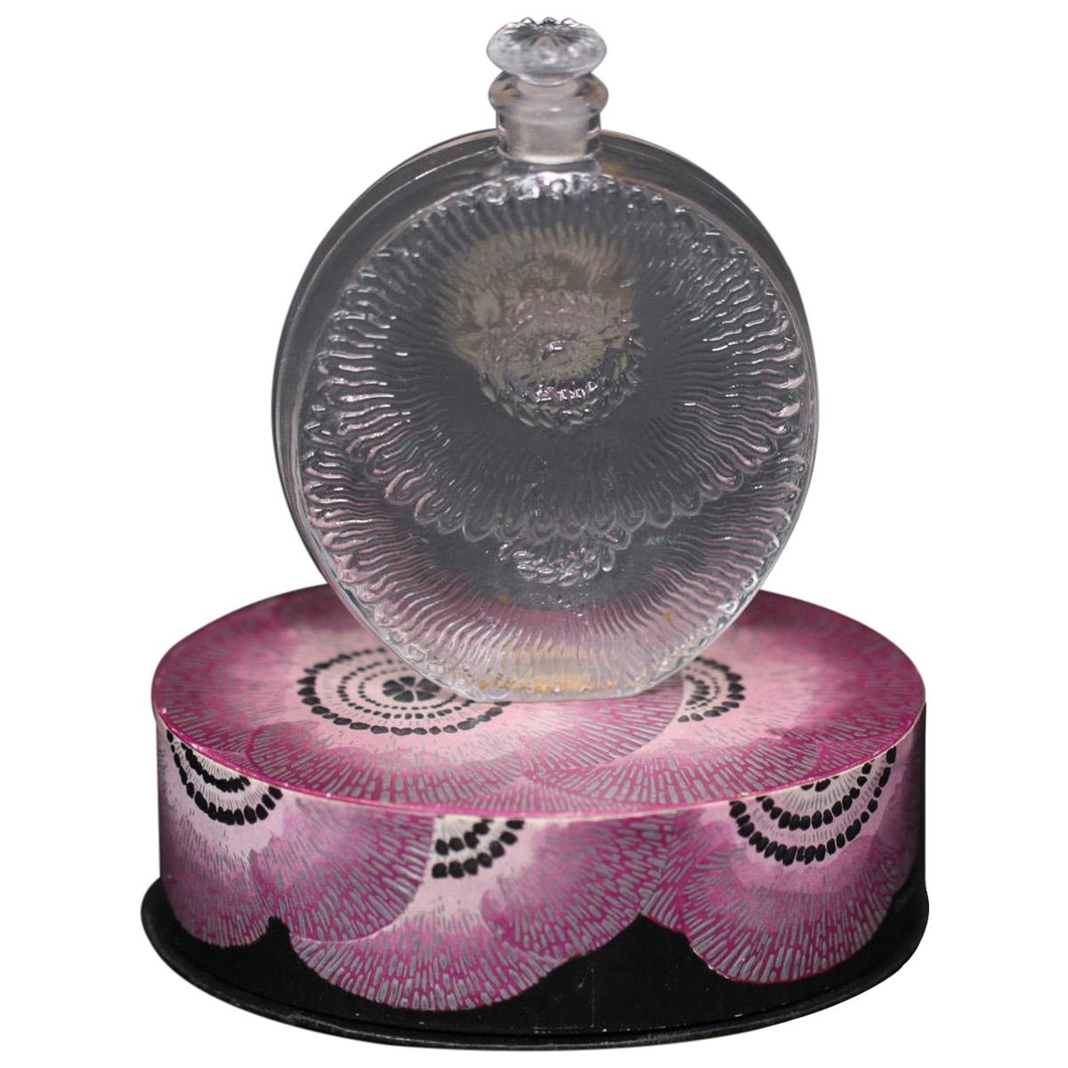 René Lalique Glass Pavots D'Argent Perfume Bottle