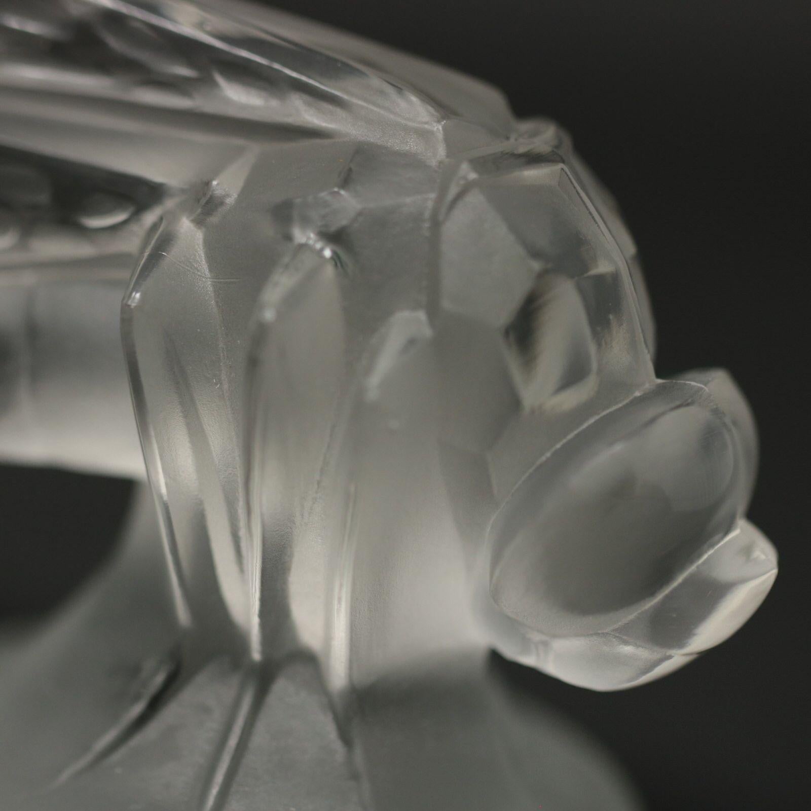 Rene Lalique Glass 'Petite Libellule' Car Mascot 8
