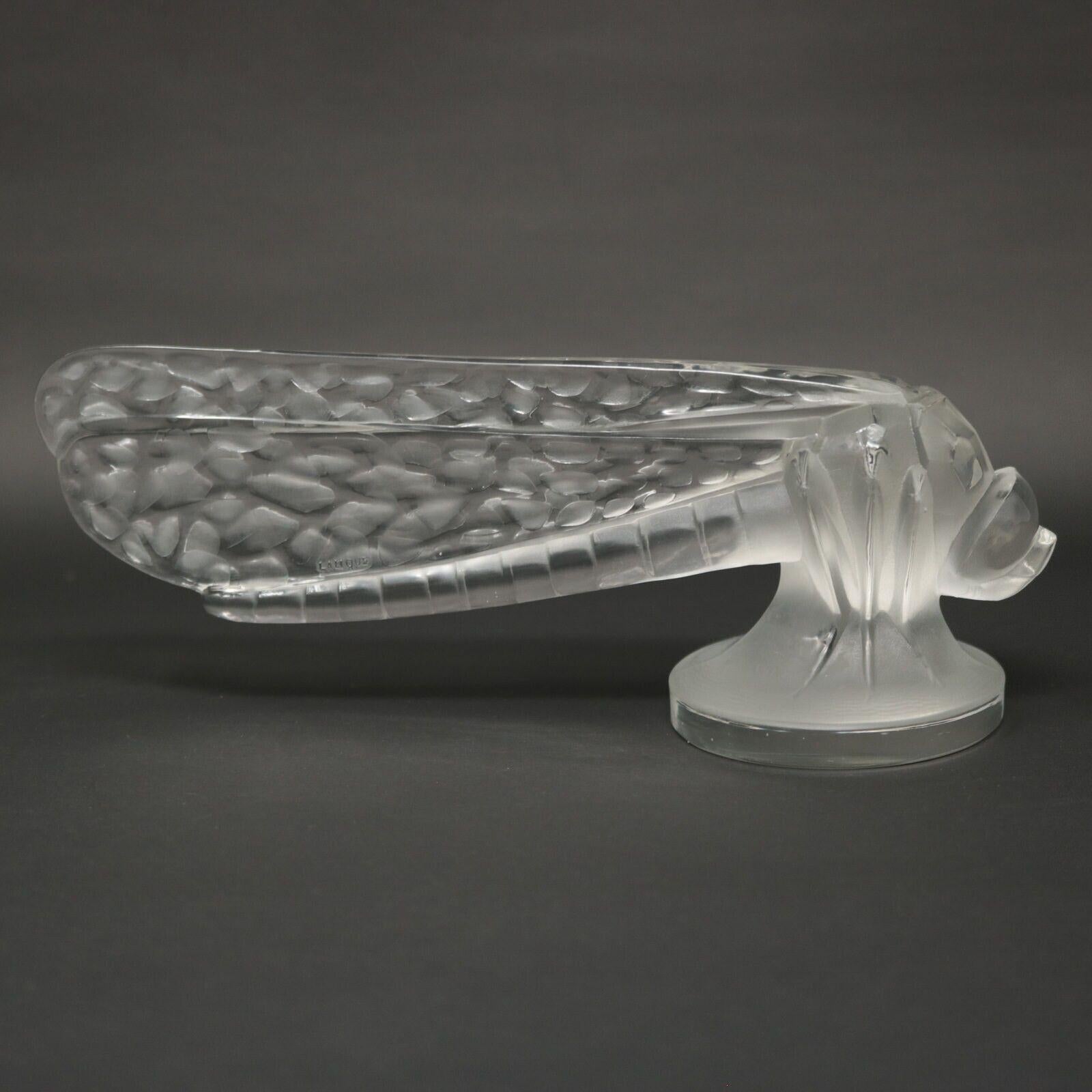 Rene Lalique Glass 'Petite Libellule' Car Mascot 1
