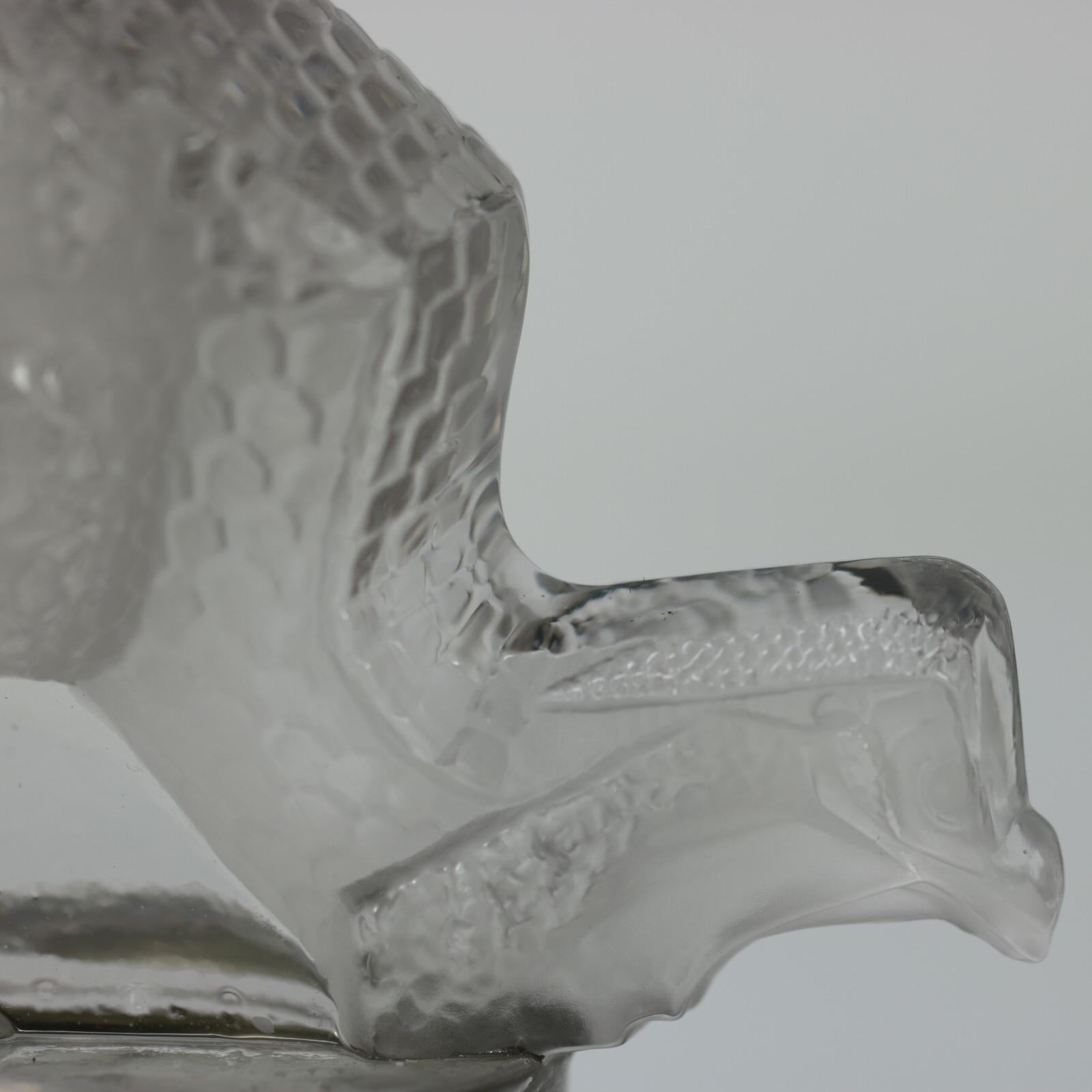 René Lalique Glass 'Pintade' Guinea Fowl Car Mascot For Sale 5