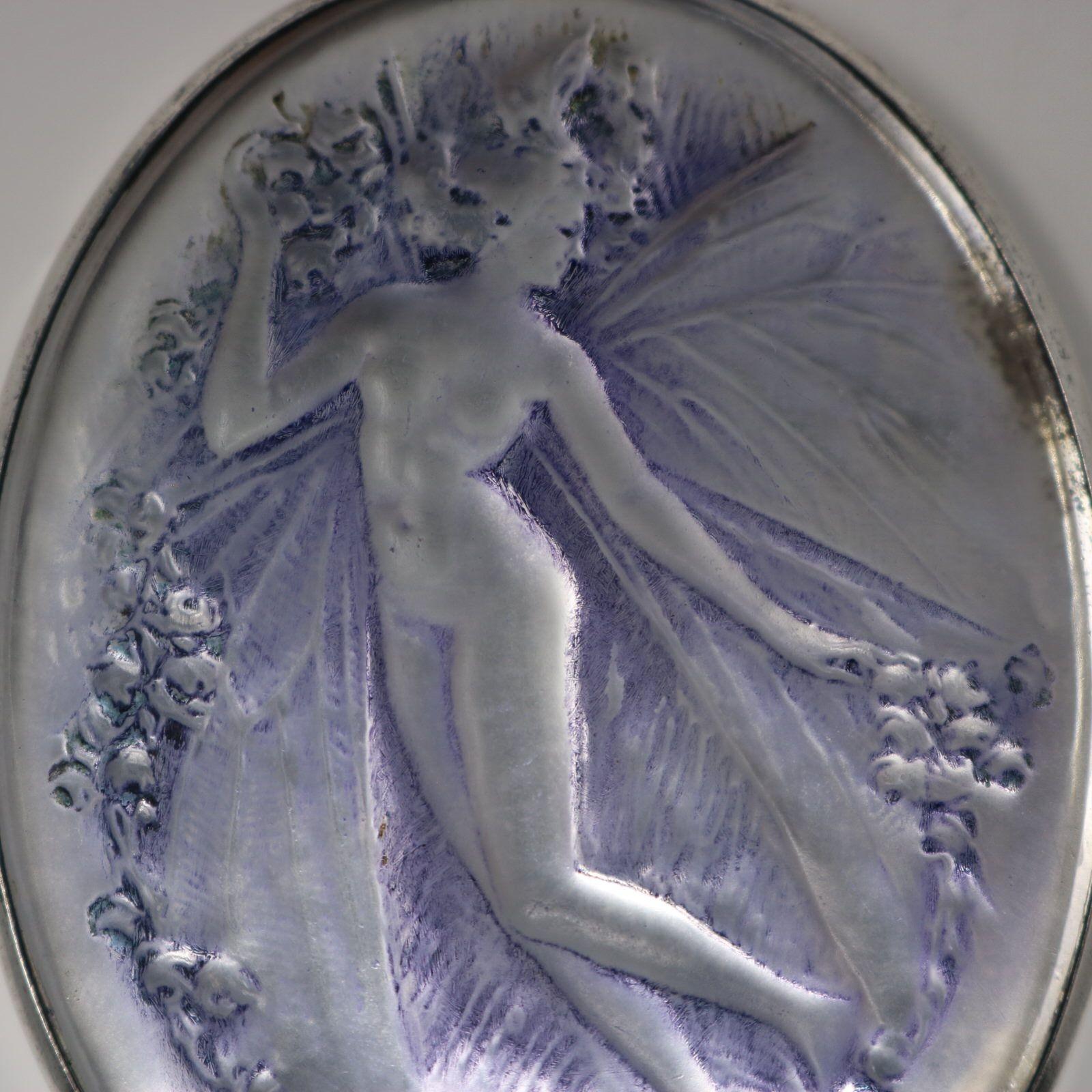 Rene Lalique Glas 'Psyche' Spiegel im Angebot 1