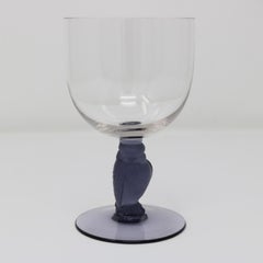 Rene Lalique Glass 'Rapace' Drinking Glass