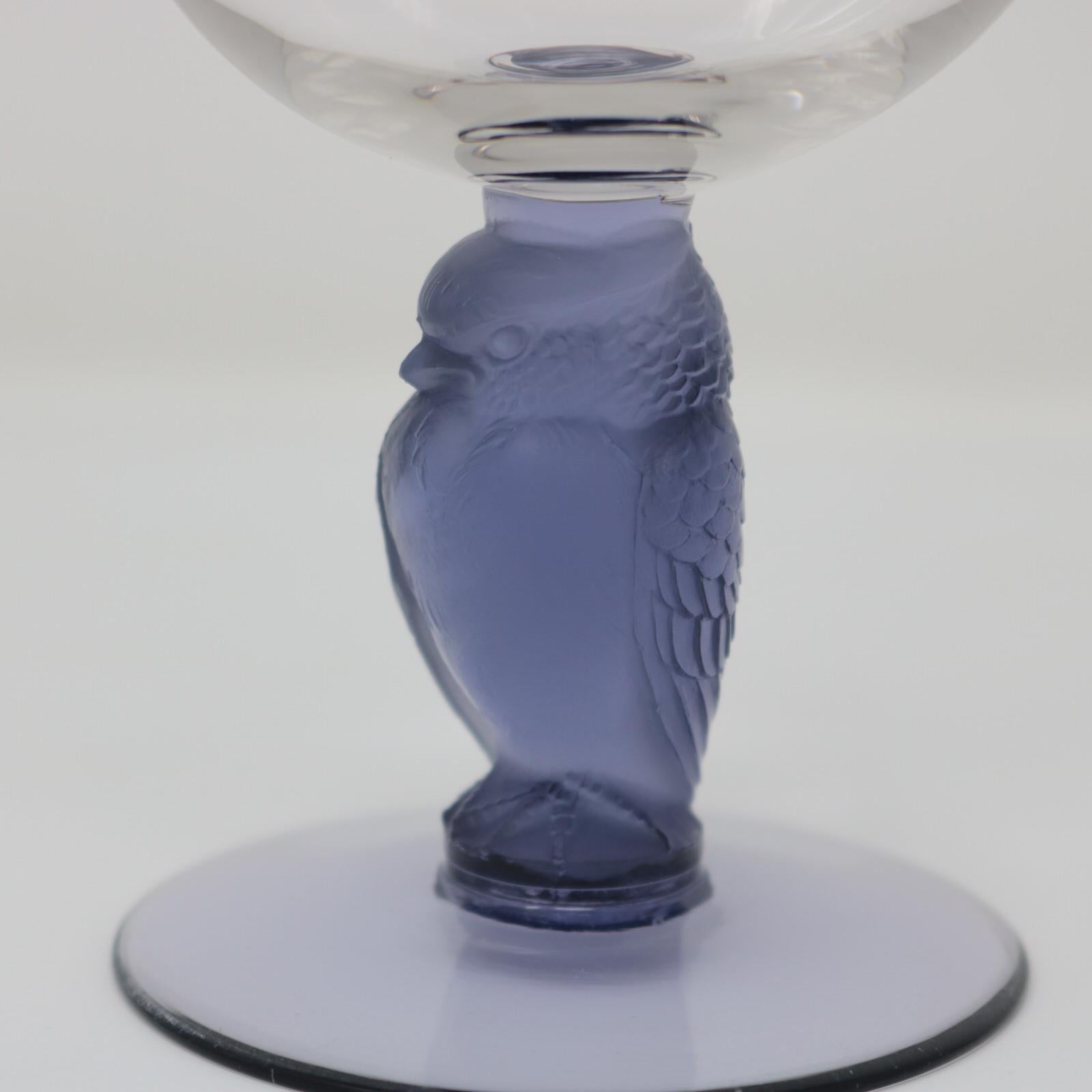 Rene Lalique Glass 'Rapace' Drinking Glass For Sale 2