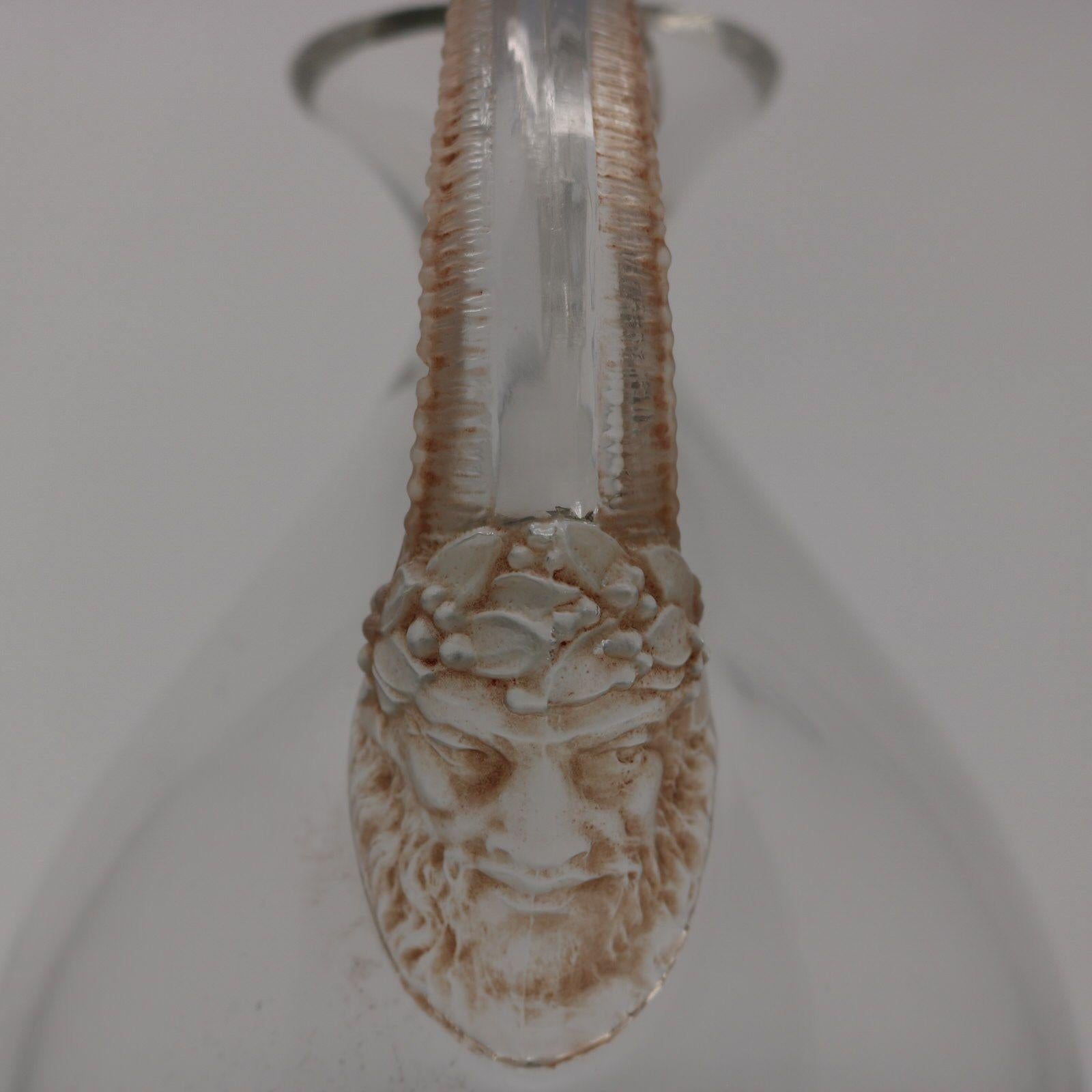 René Lalique Glass Satyre Decanter For Sale 2