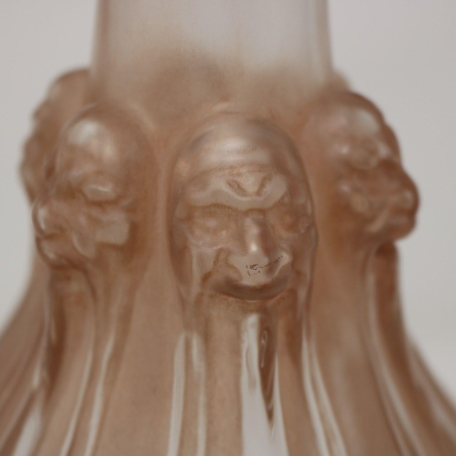 Dekanter „Six Tetes“ aus Glas von Rene Lalique „Six Tetes“ im Angebot 7