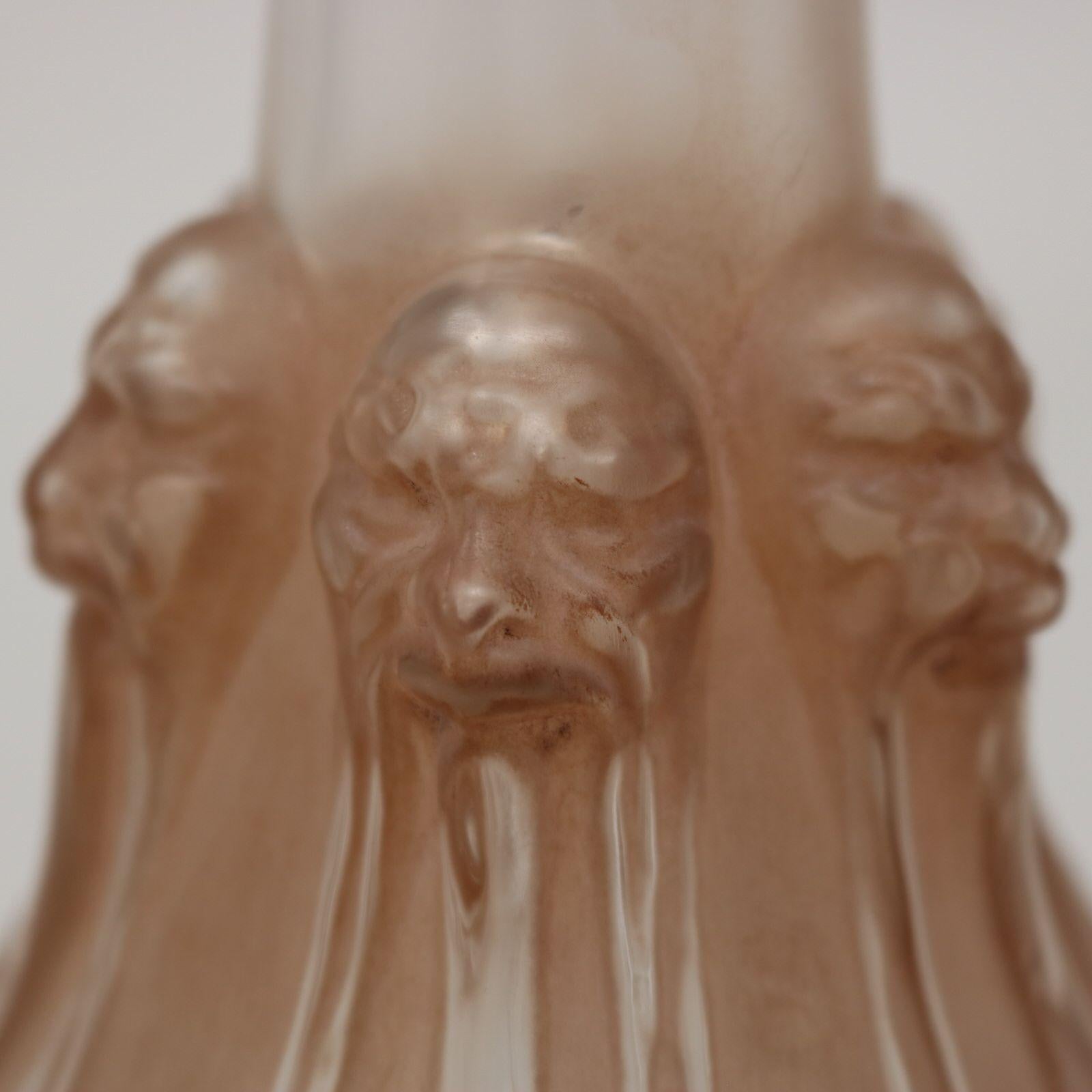Dekanter „Six Tetes“ aus Glas von Rene Lalique „Six Tetes“ im Angebot 4