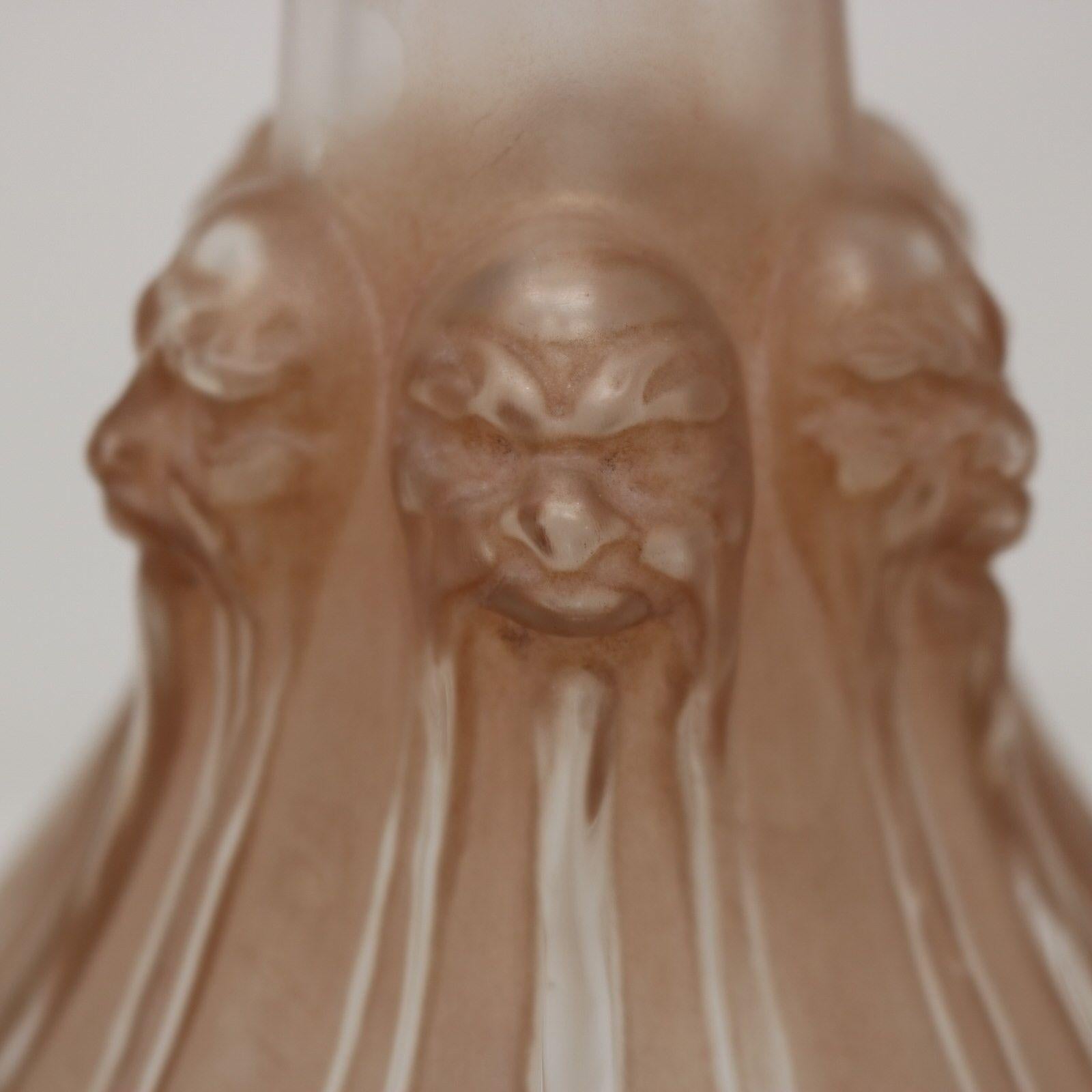 Dekanter „Six Tetes“ aus Glas von Rene Lalique „Six Tetes“ im Angebot 5