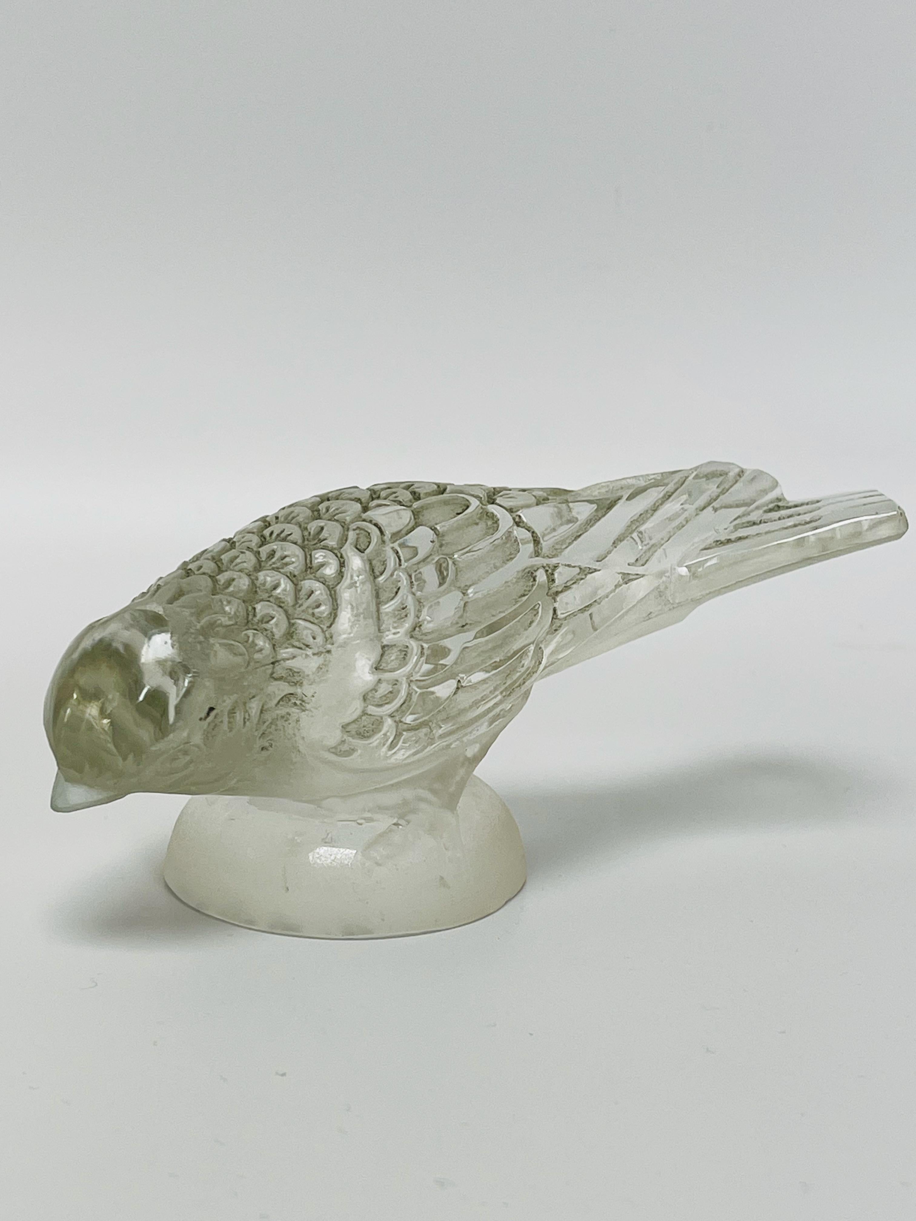 French René Lalique Goldfinch Paperweight Created In 1931