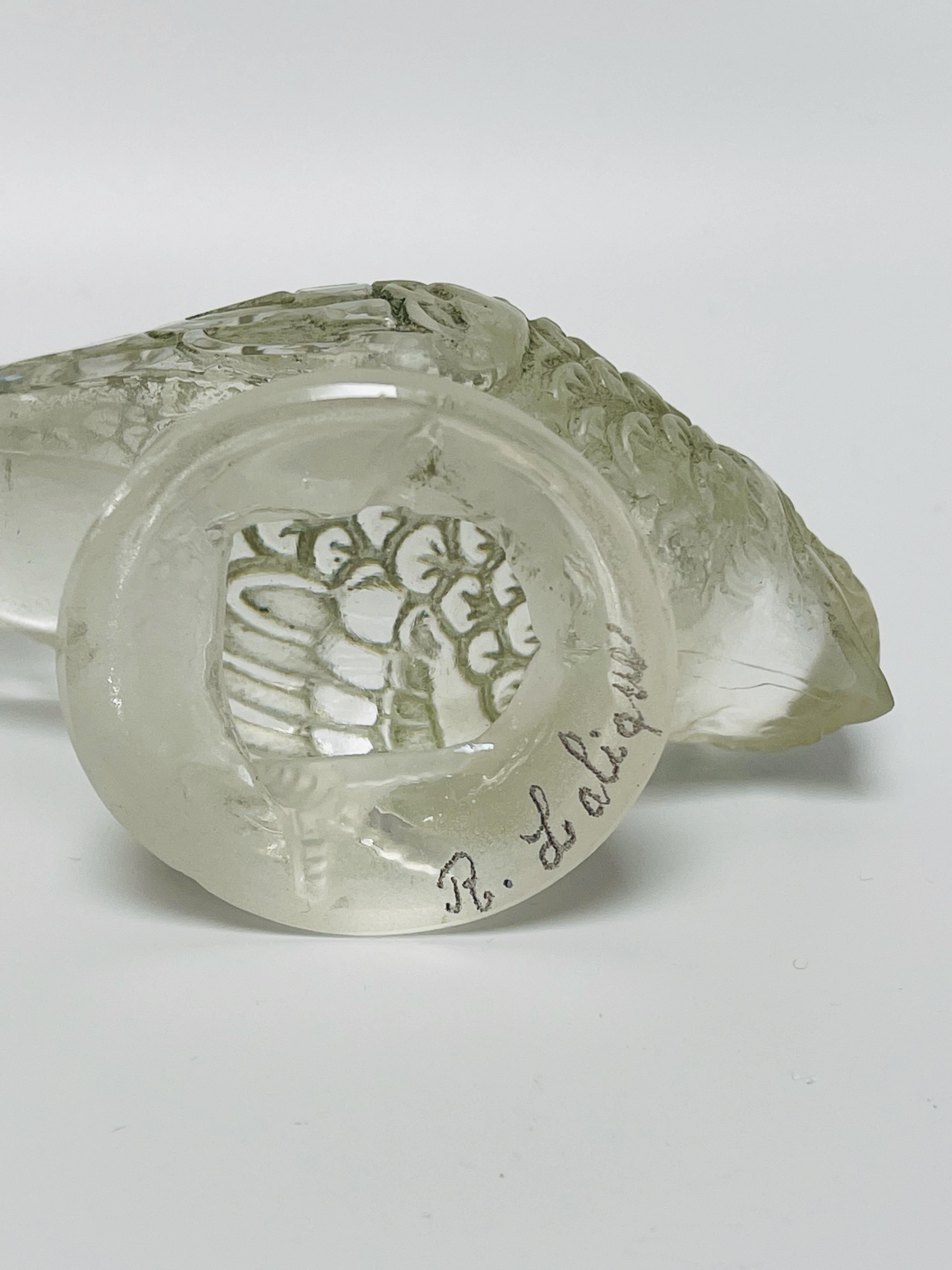 20th Century René Lalique Goldfinch Paperweight Created In 1931
