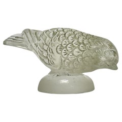 Used René Lalique Goldfinch Paperweight Created In 1931