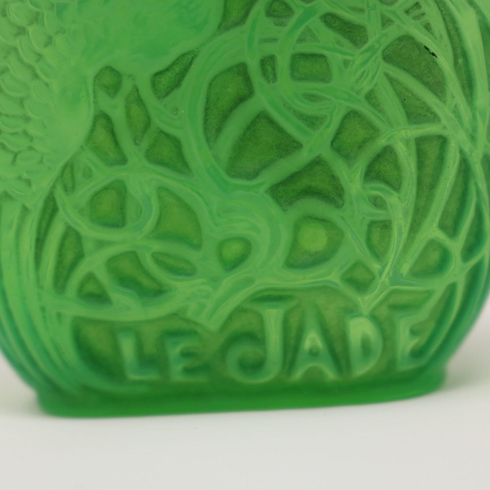 Rene Lalique Green Glass 'Le Jade' Perfume Bottle 3