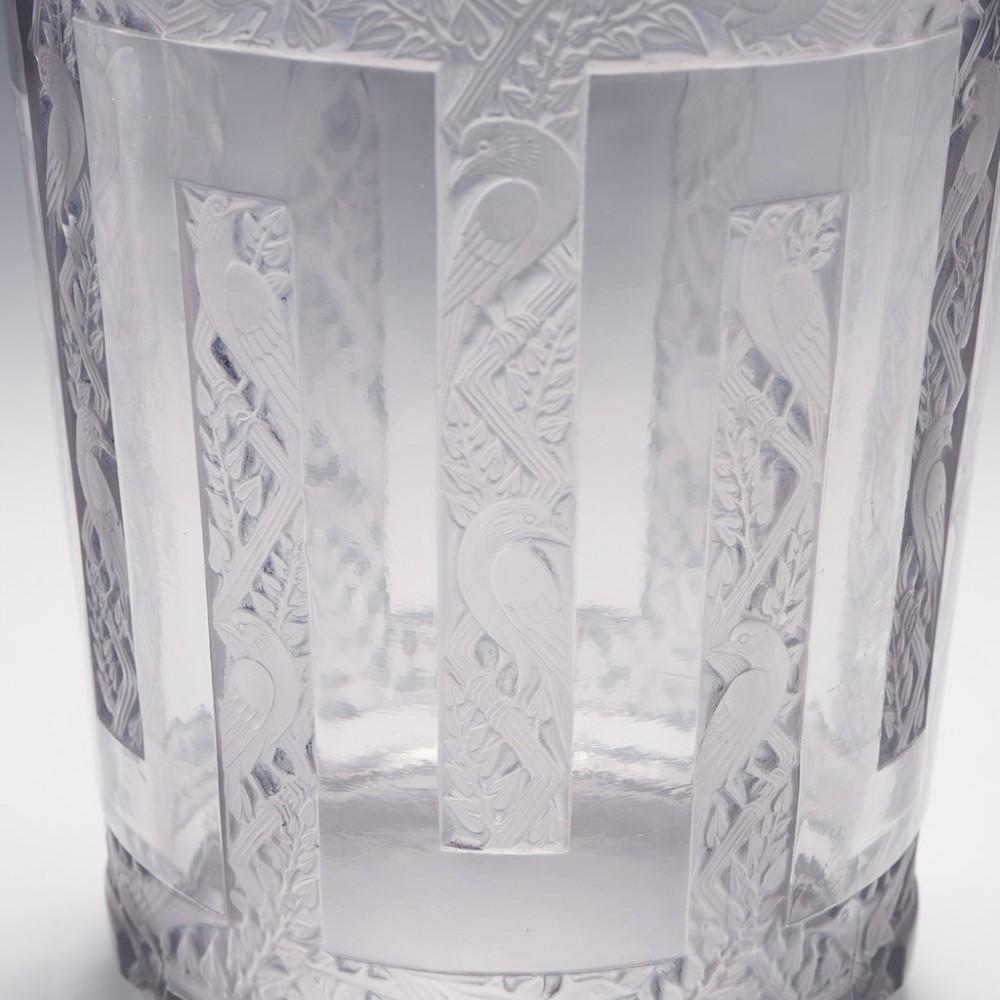 Rene Lalique Grimpereaux Art Deco Glass Vase Designed, 1926 4
