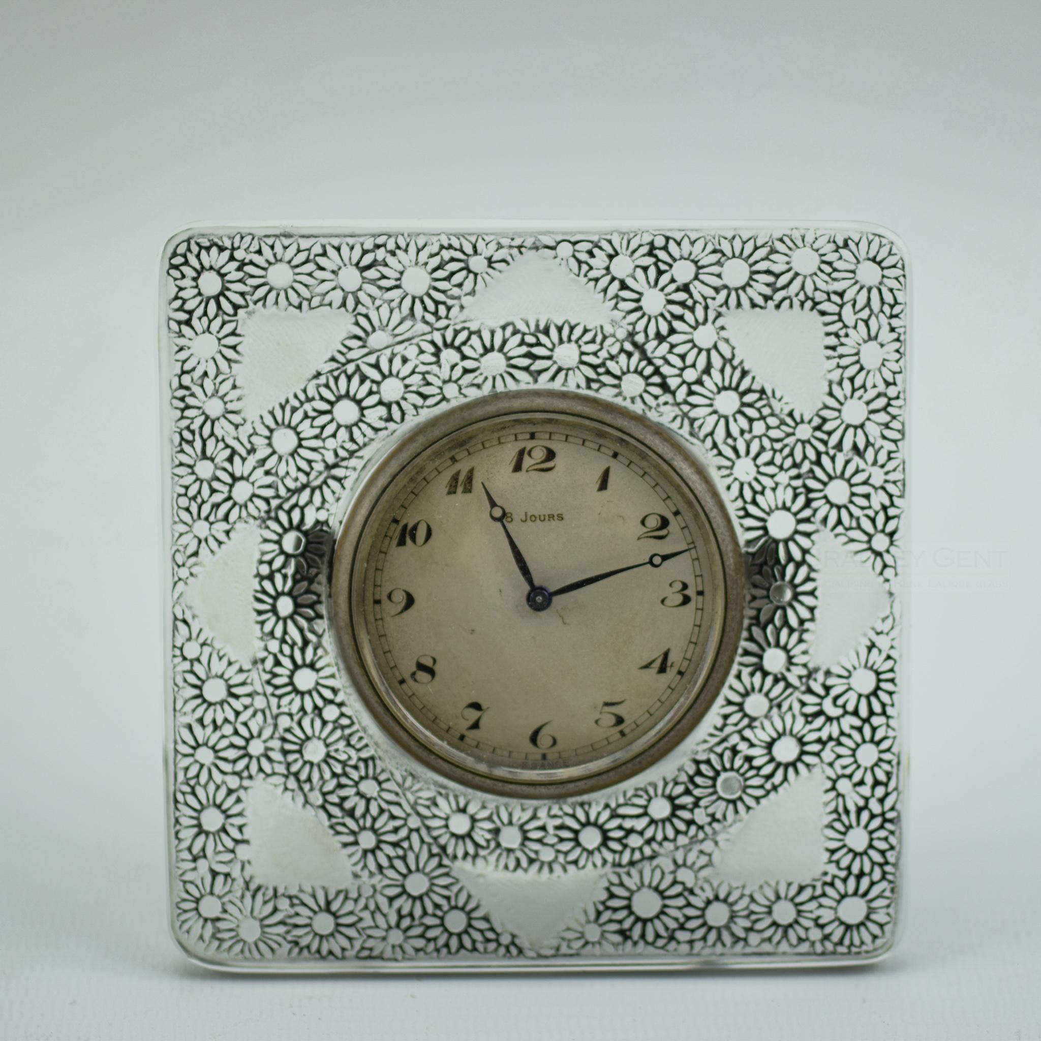 Reloj Rene Lalique Guirlandes C1926 Art Decó