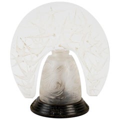 Antique Rene Lalique "Hirondelles" Lamp Veilleuse