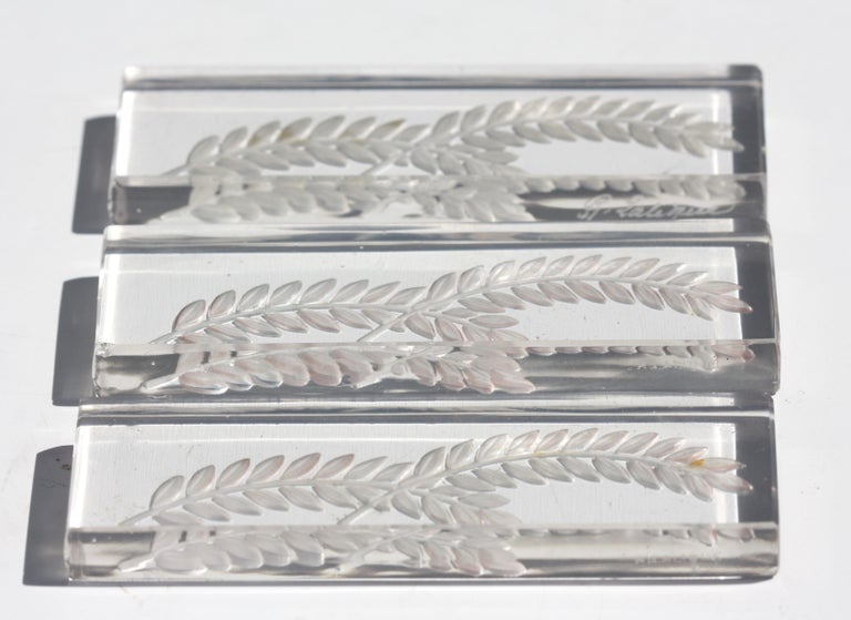 René Lalique “Hortense” Knife Rests For Sale at 1stDibs