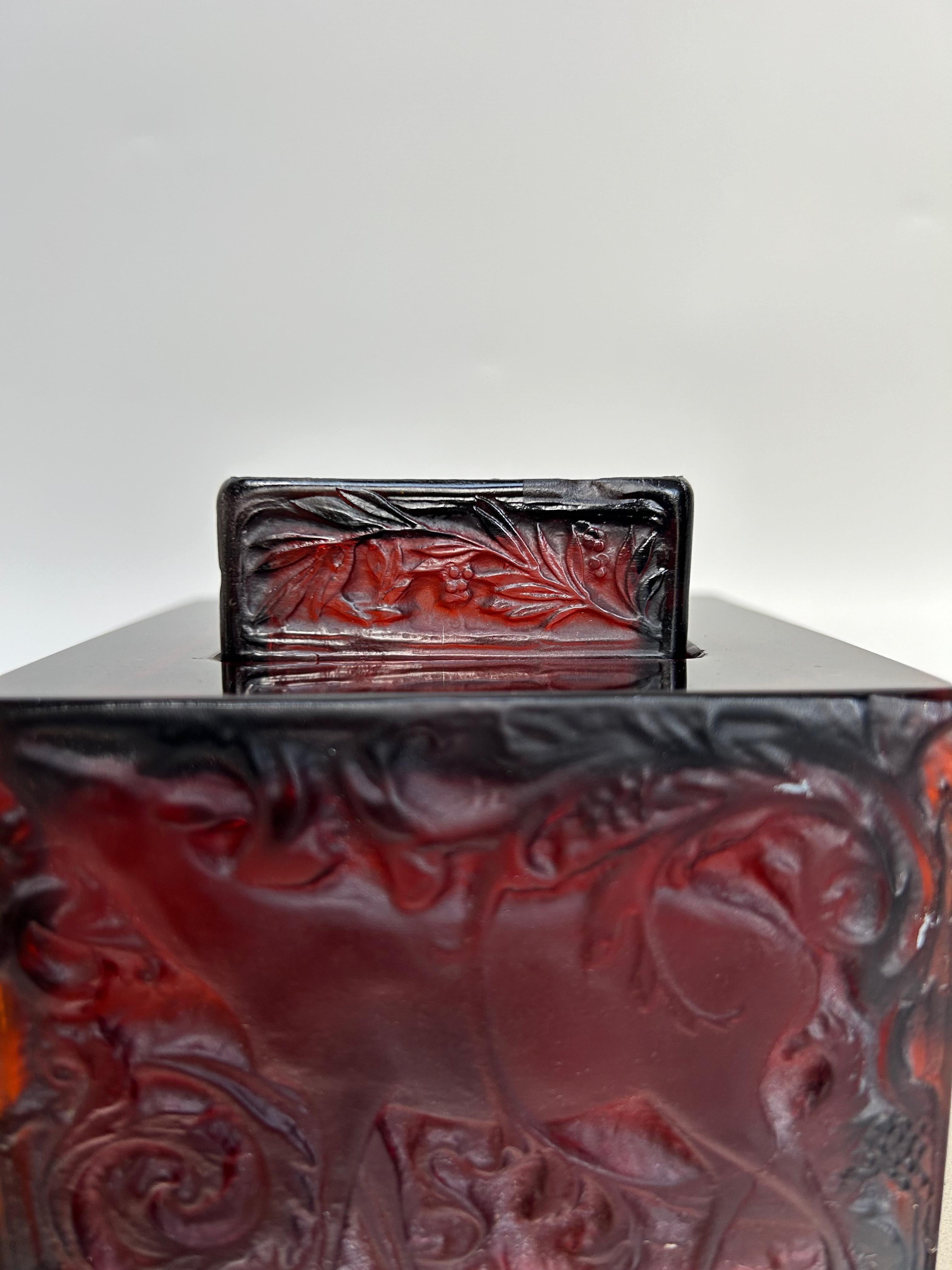 Bronzo Modello di calamaio da notte René Lalique con fa Creato nel 1913 in vendita