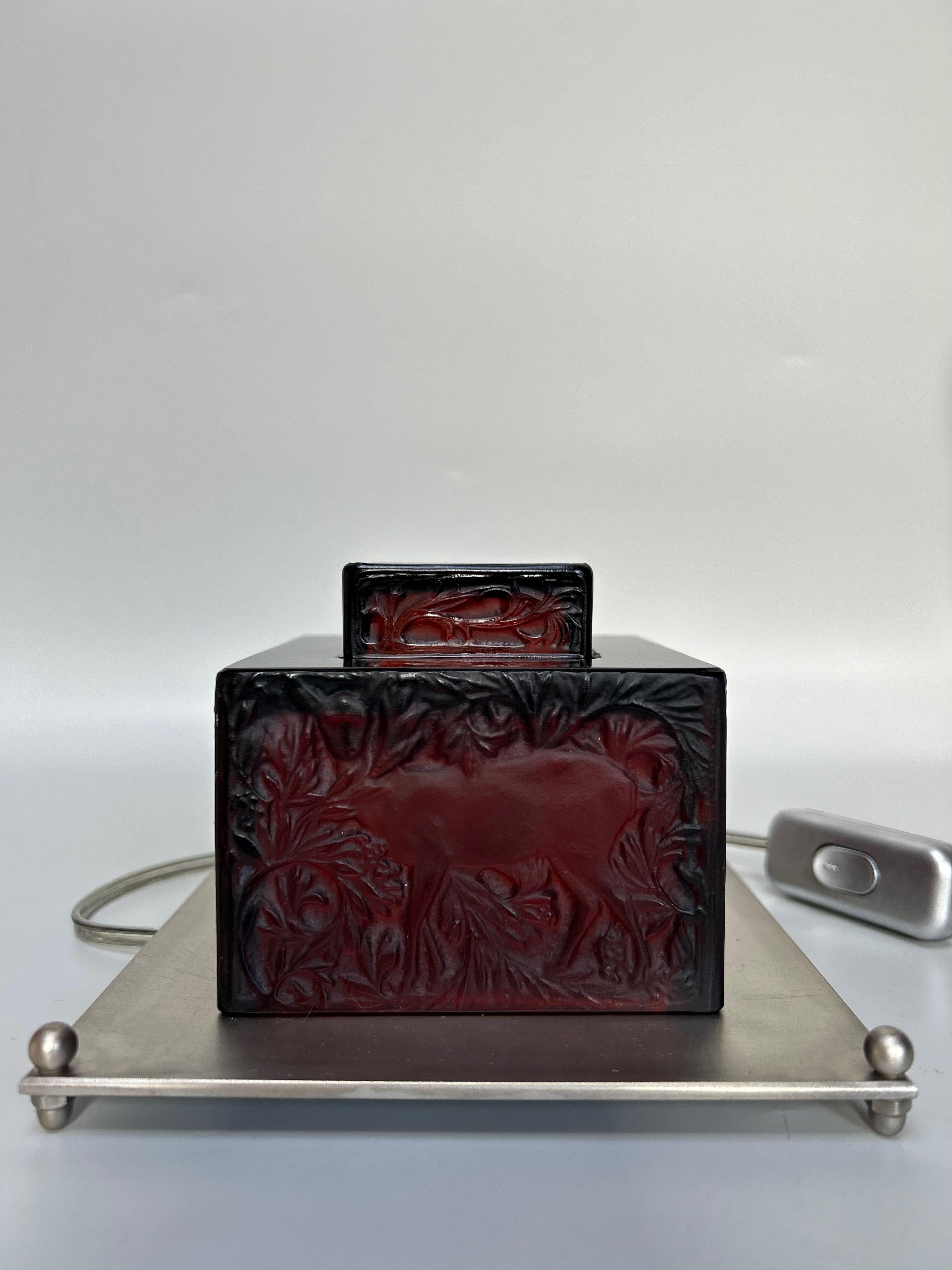 Art Déco Modello di calamaio da notte René Lalique con fa Creato nel 1913 in vendita