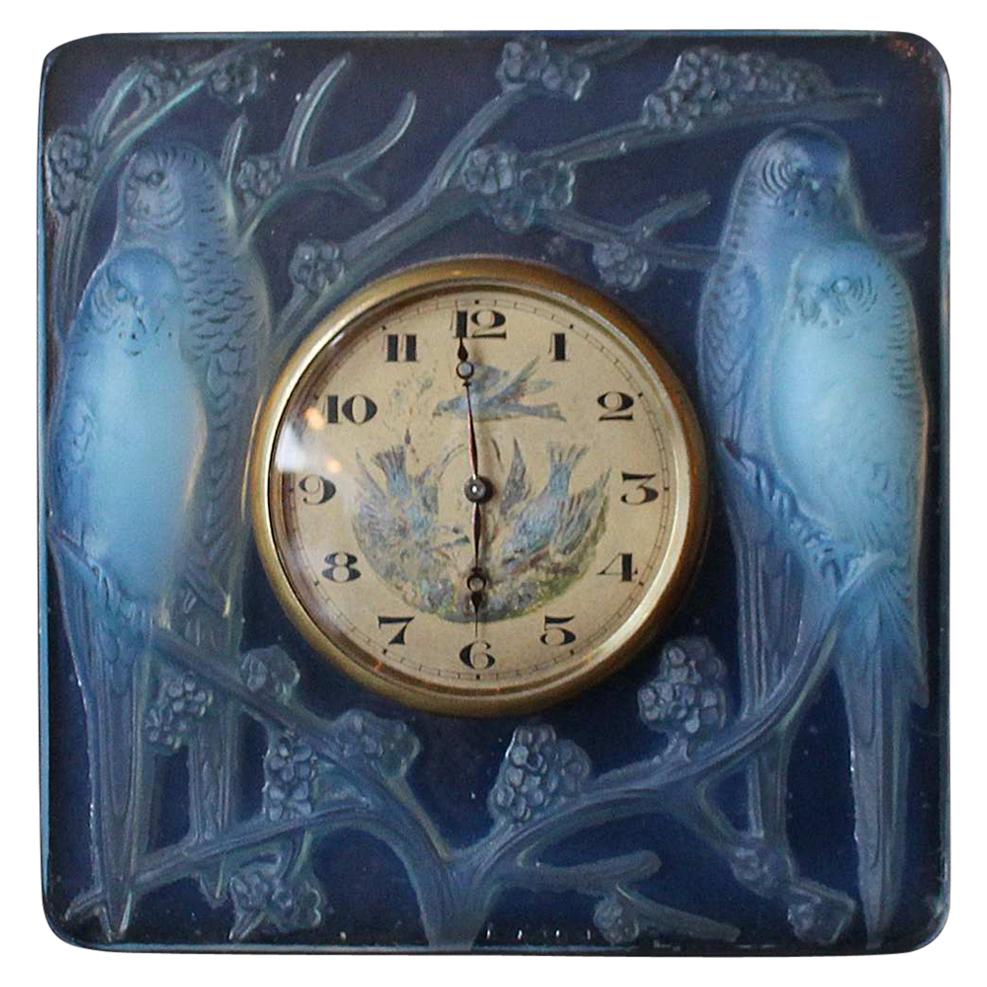 René Lalique 'Inseparables' Clock