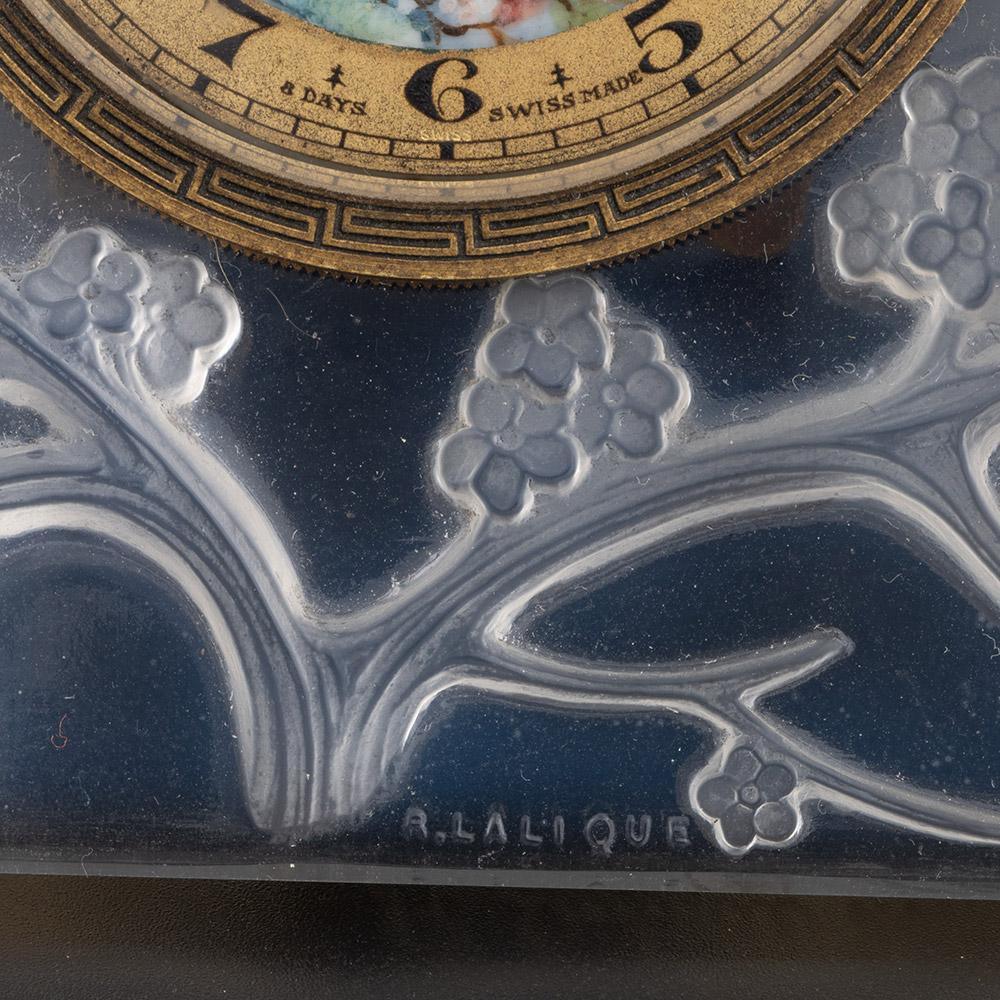 Inseperables-Uhr von Rene Lalique, entworfen 1927 Marcilhac 765 (Glaskunst) im Angebot