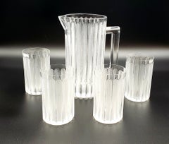 René Lalique "Jaffa" Lemonade Service, Pitcher and Four Glasses