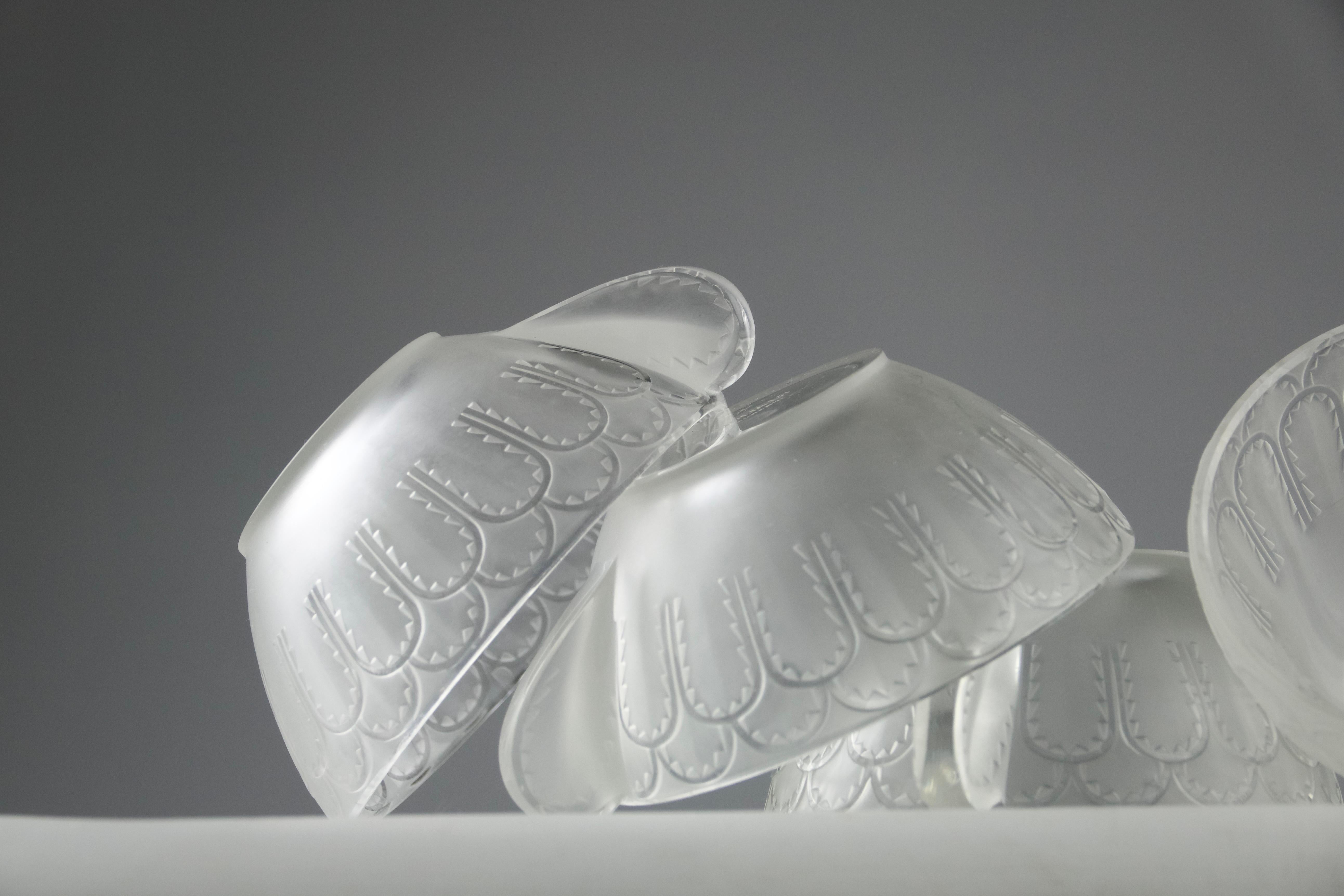 Milieu du XXe siècle René Lalique, Service à thé/café 