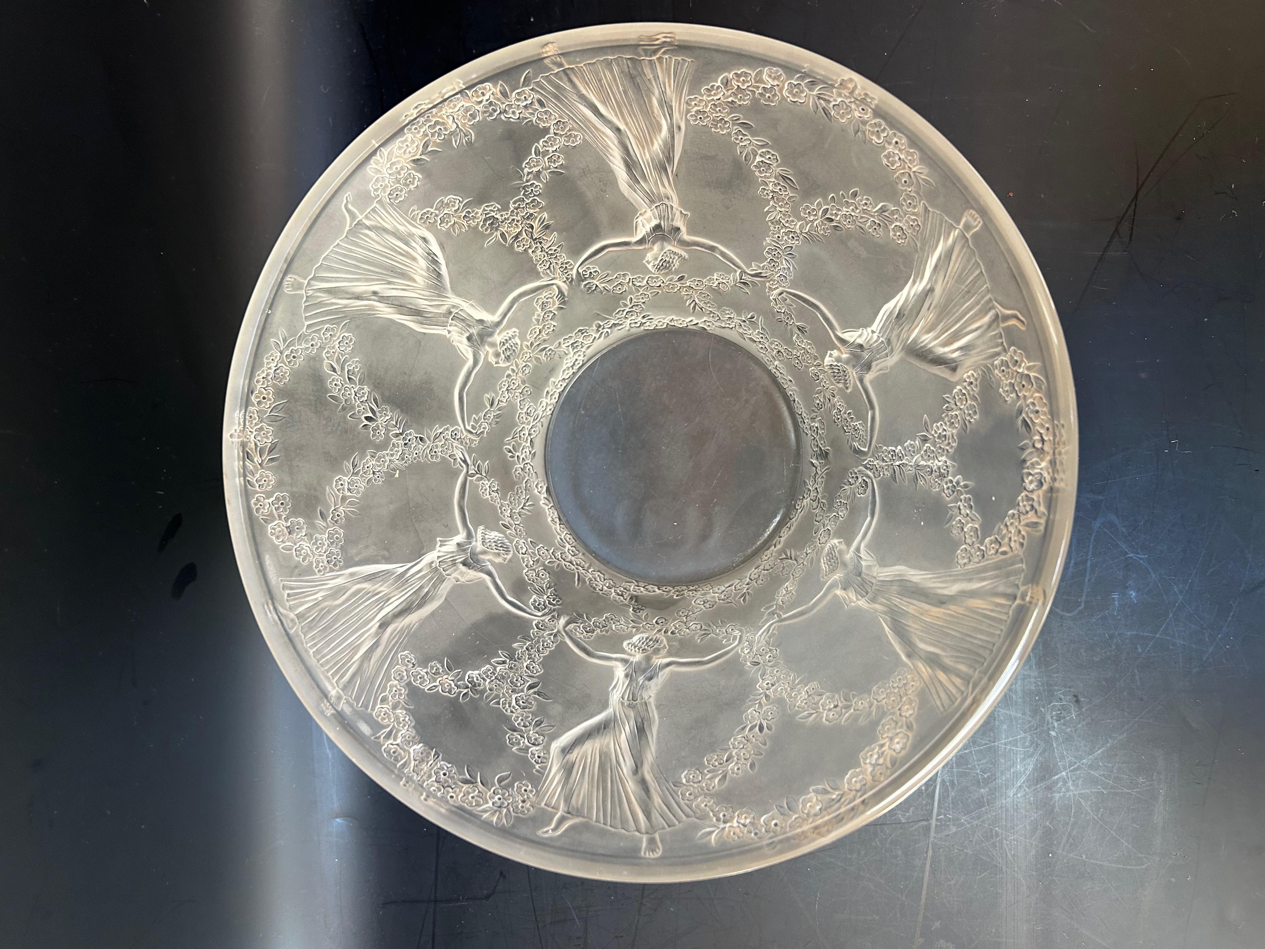 René lalique Lamp Cover 6 Dancers In Excellent Condition For Sale In NANTES, FR