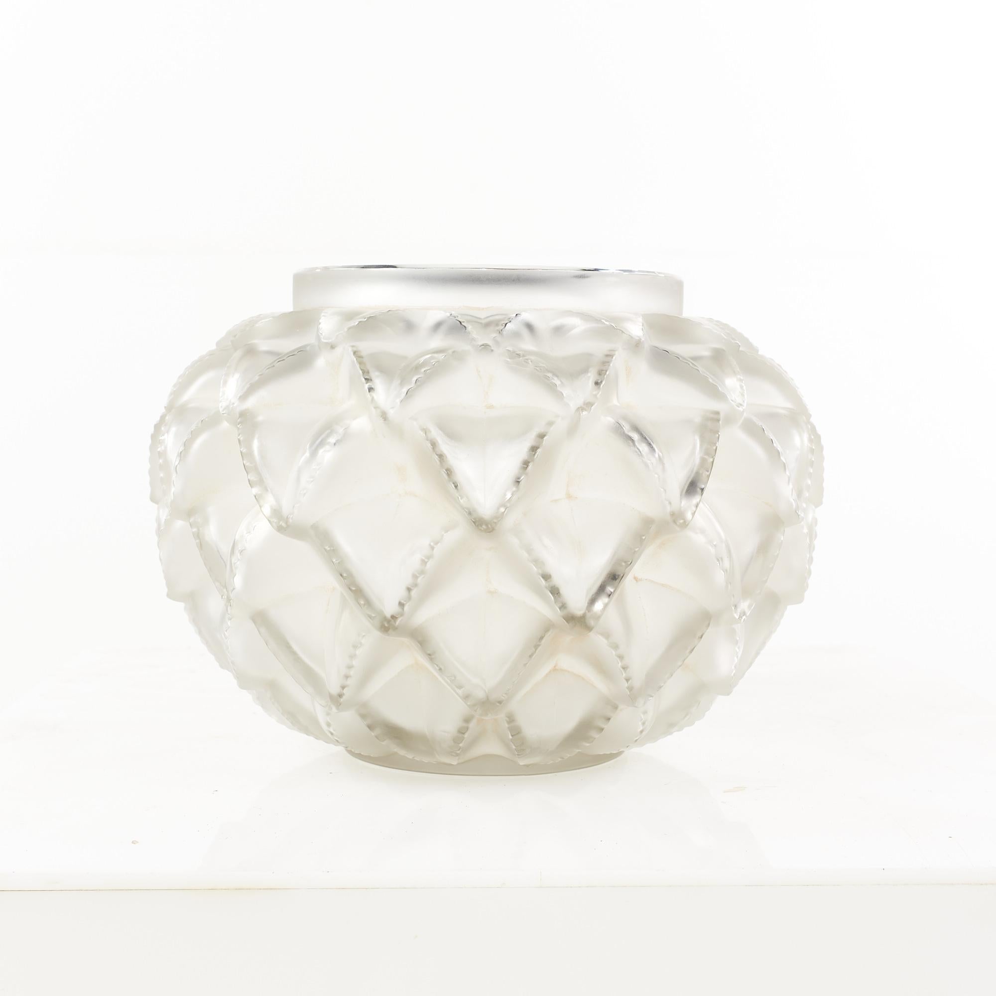 French Rene Lalique Languedoc Vase For Sale