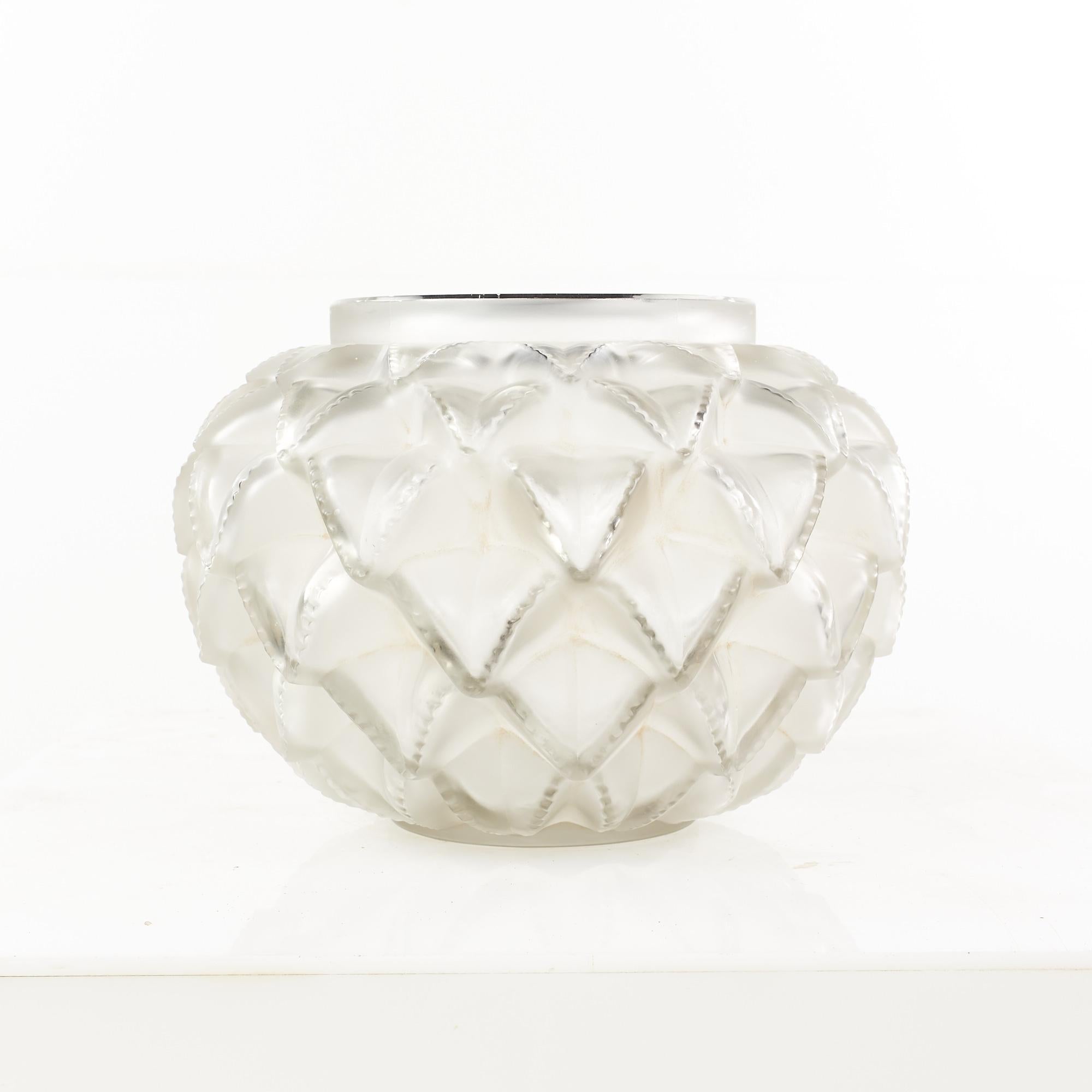 Contemporary Rene Lalique Languedoc Vase For Sale
