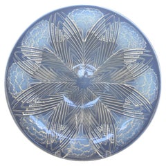 Rene Lalique Large 36 cm opalescent Oeillets shallow Bowl C1932