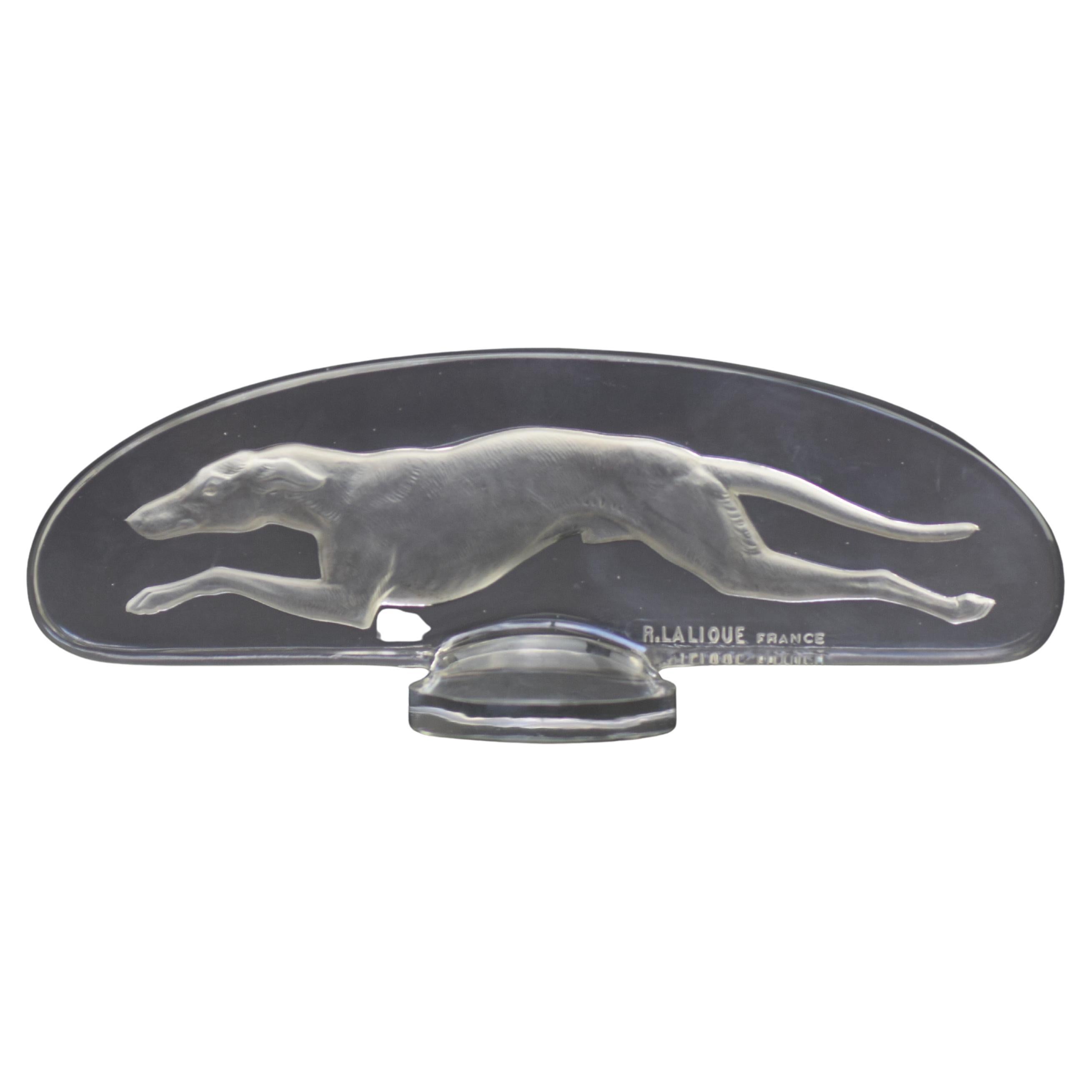 Mascota de coche Levrier de René Lalique C1928