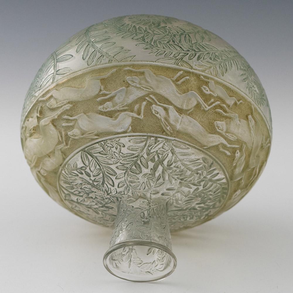 Vaso Lalique Lievres disegnato nel 1923 - Marcilhac 942 in vendita 4
