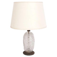 Rene Hisca Louis Katona Lampe Art Déco française circa 1920 Verre