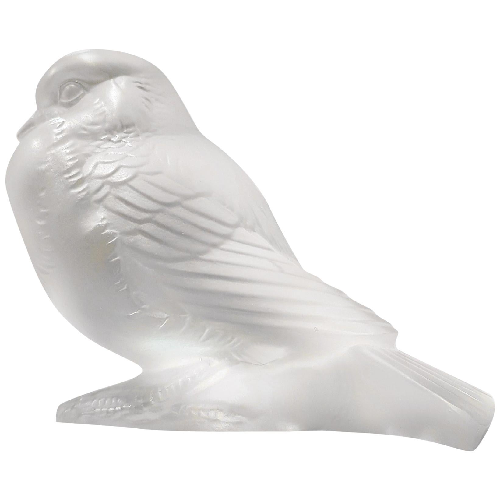 Rene Lalique 'Moineau au Fier' Art Deco Figure For Sale