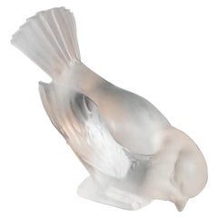 René Lalique 'Moineau Hardi' Glass Paperweight
