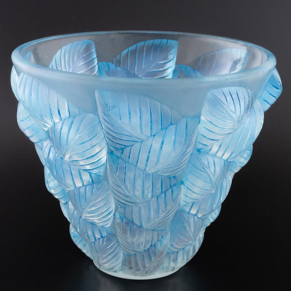 Rene Lalique Moissac Jarrón Diseñado 1927 - Marcilhac 992 en Bueno estado para la venta en Tunbridge Wells, GB