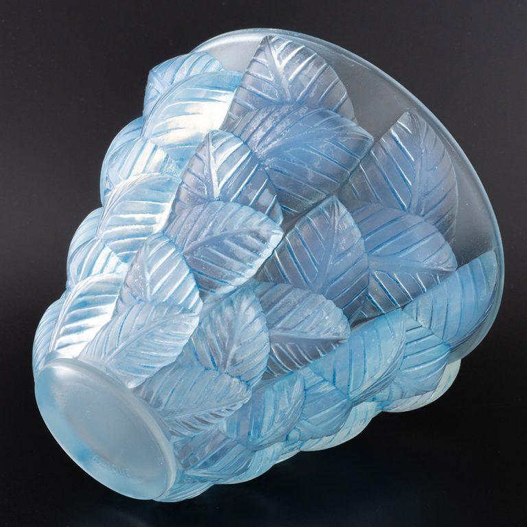 Rene Lalique Moissac Jarrón Diseñado 1927 - Marcilhac 992 Vidrio artístico en venta