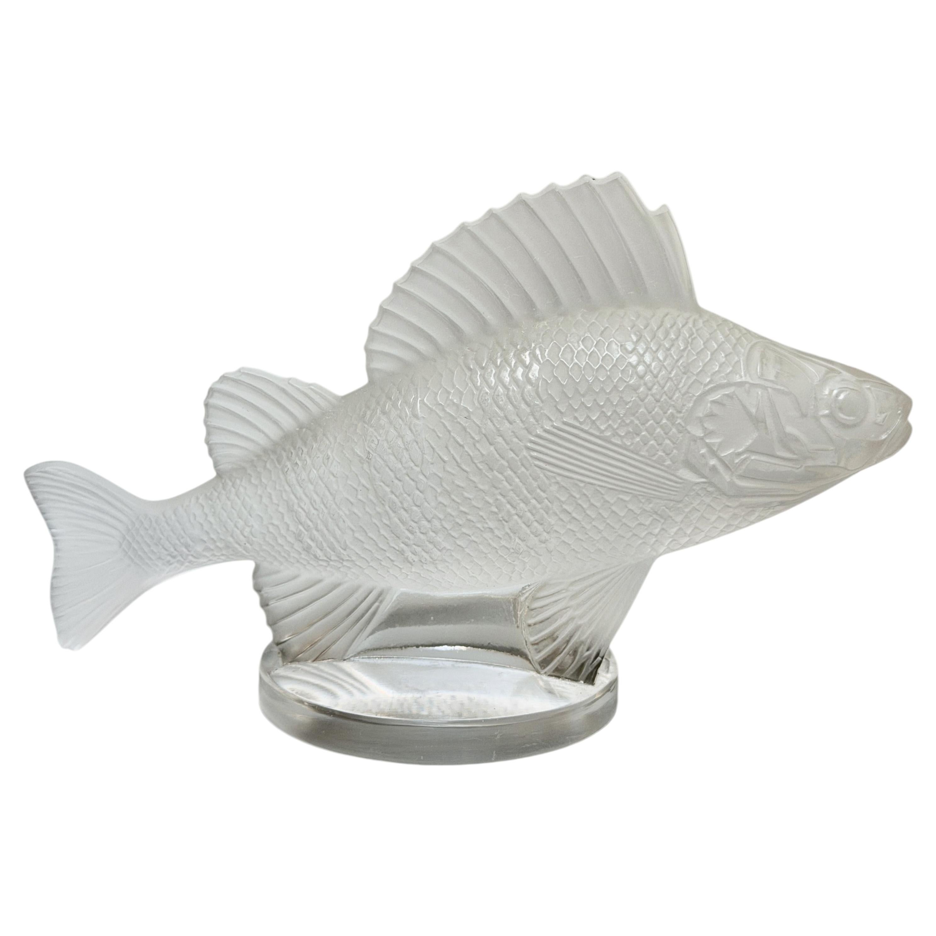René Lalique Molded glass radiator cap/paperweight. For Sale