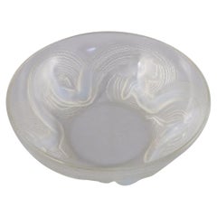 René Lalique Molded Opalescent Glass "Calypso" Bowl