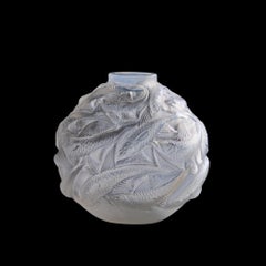 Vaso a forma di pesce francese René Lalique Oleron